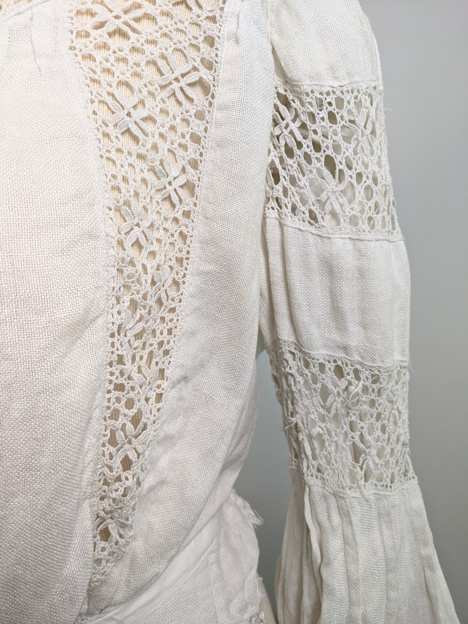 1900s Linen Shirtwaist | As Is