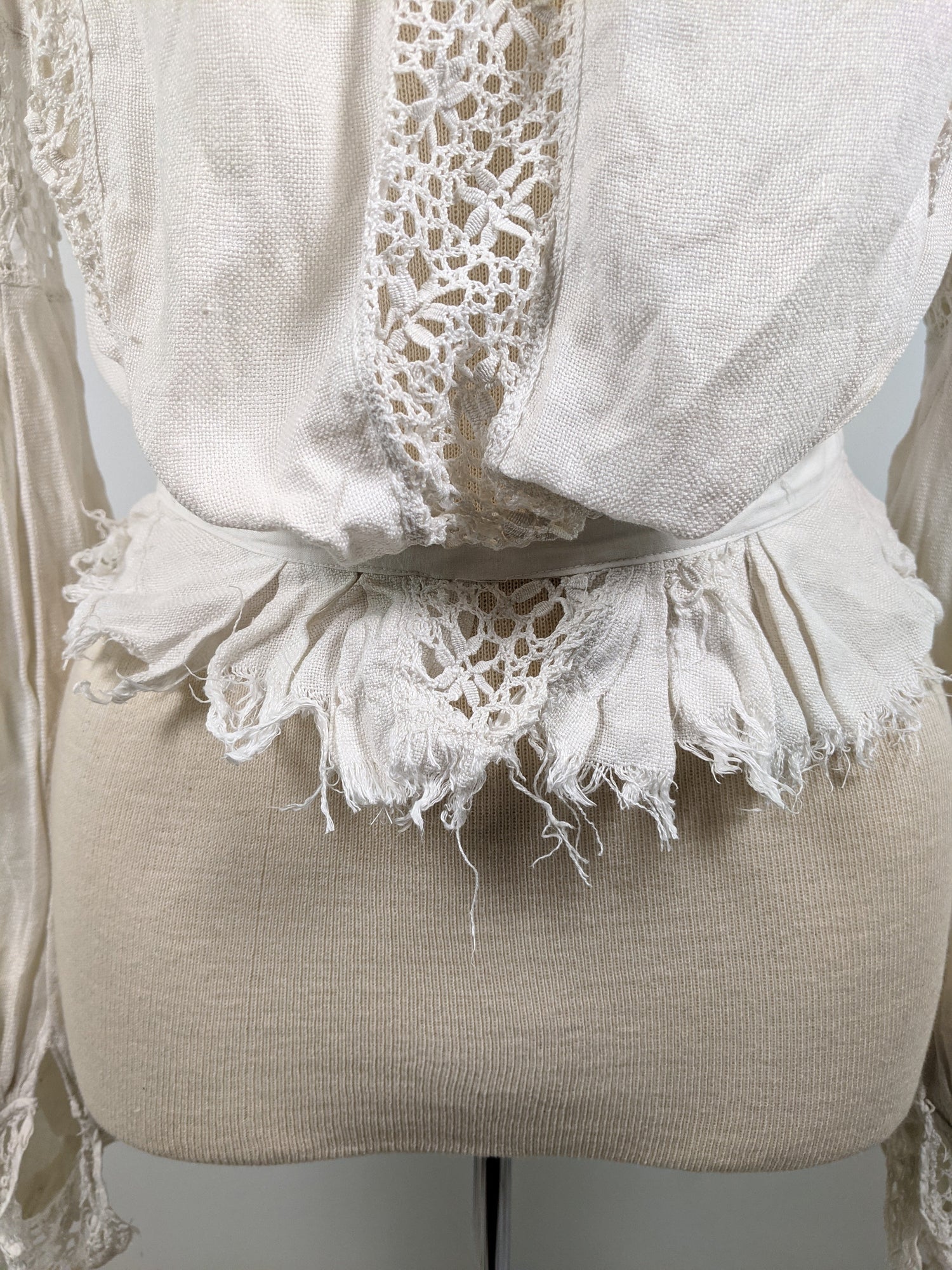1900s Linen Shirtwaist | As Is