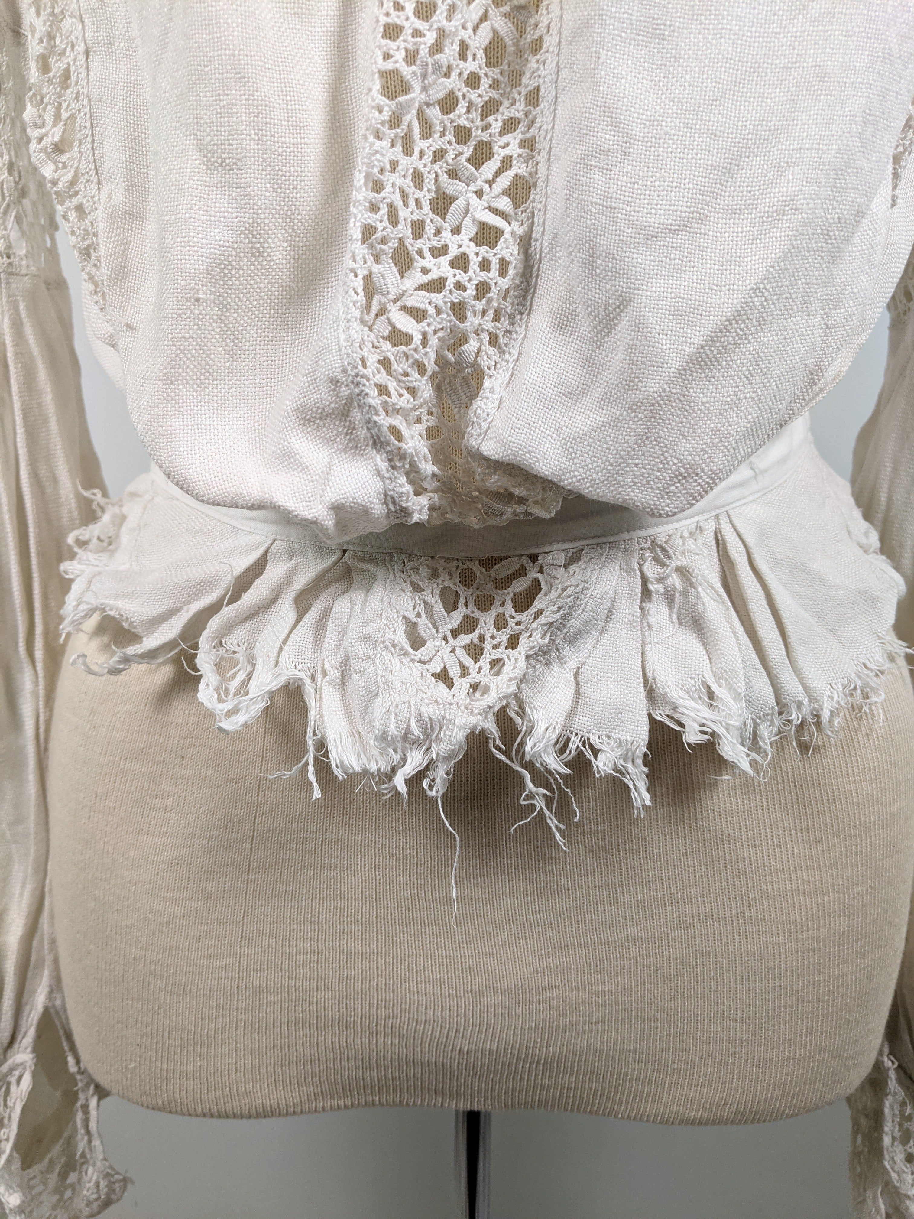 1900s Linen Shirtwaist | As Is