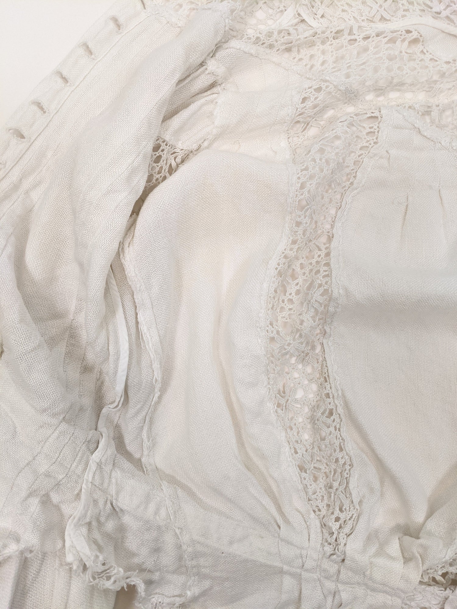 1900s Linen Shirtwaist | As Is