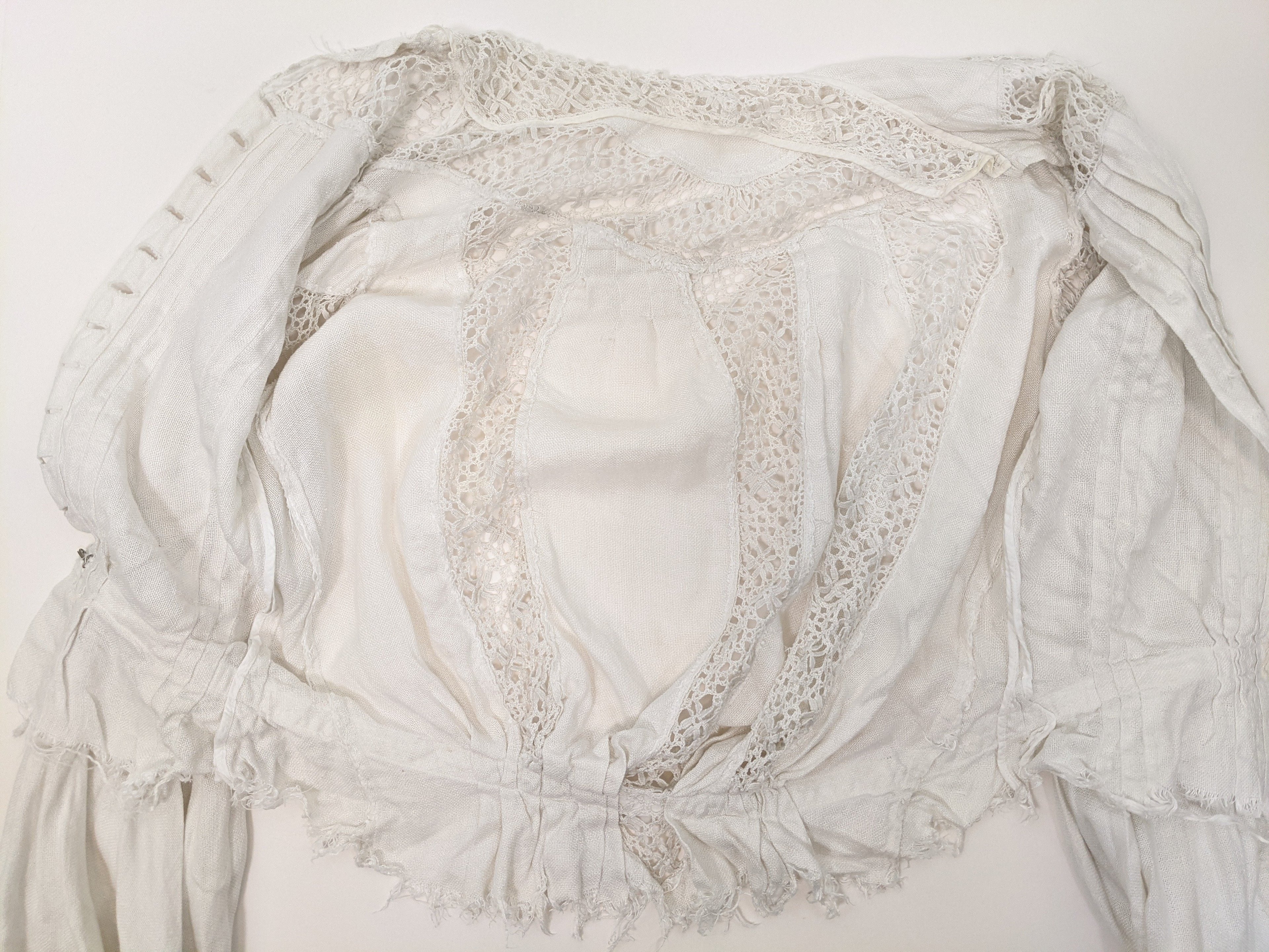 1900s Linen Shirtwaist | As Is
