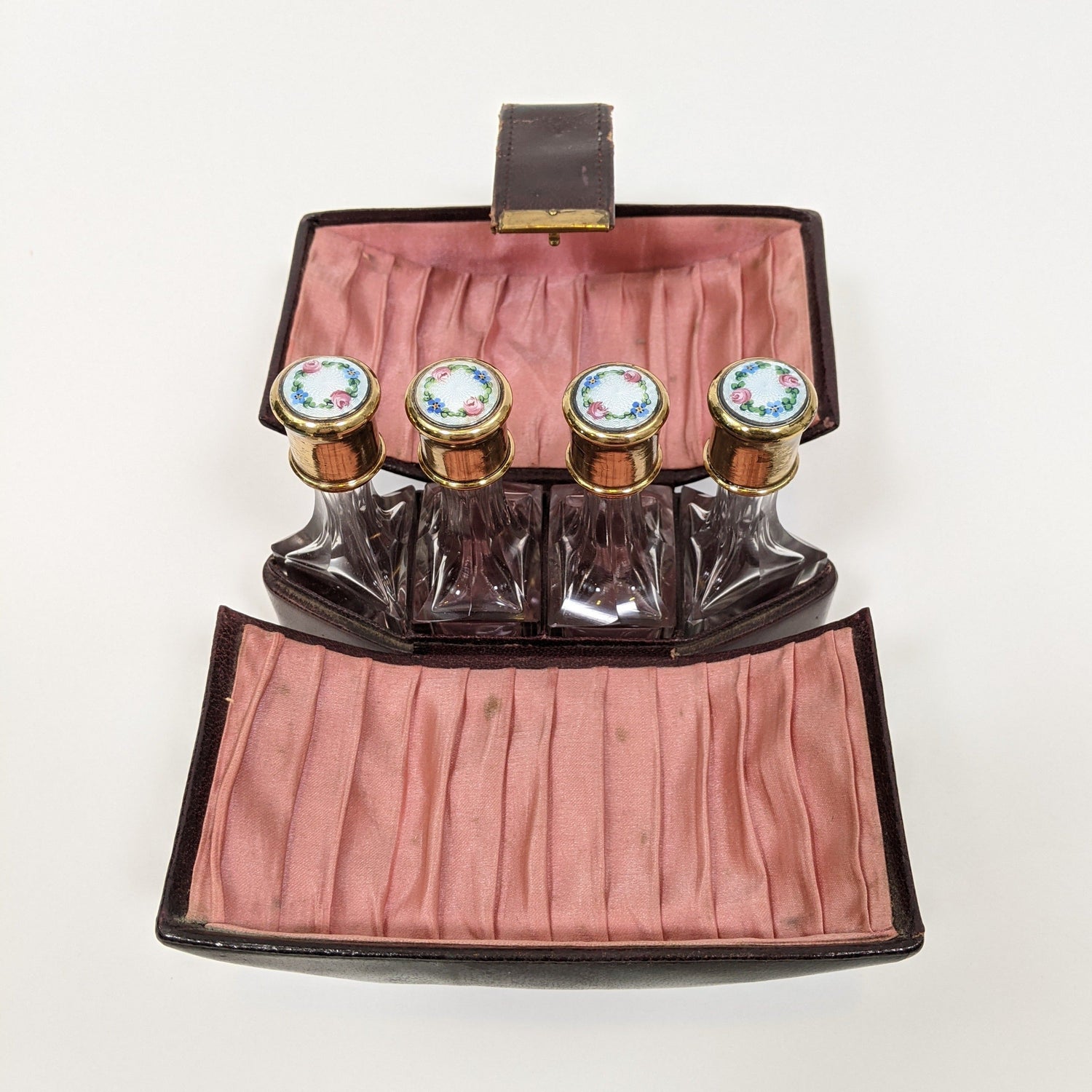 1910s Perfume Bottle Set + Case
