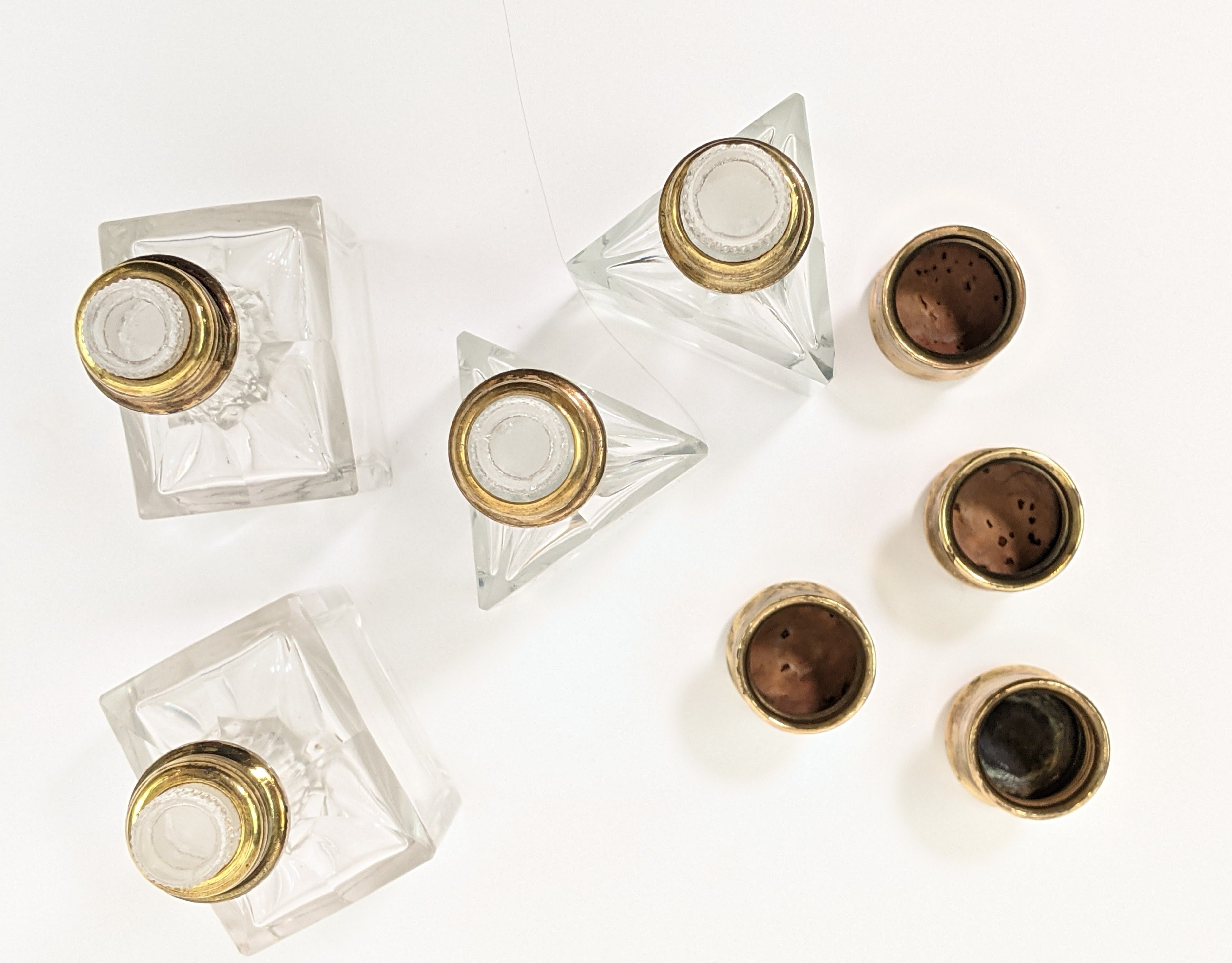 1910s Perfume Bottle Set + Case