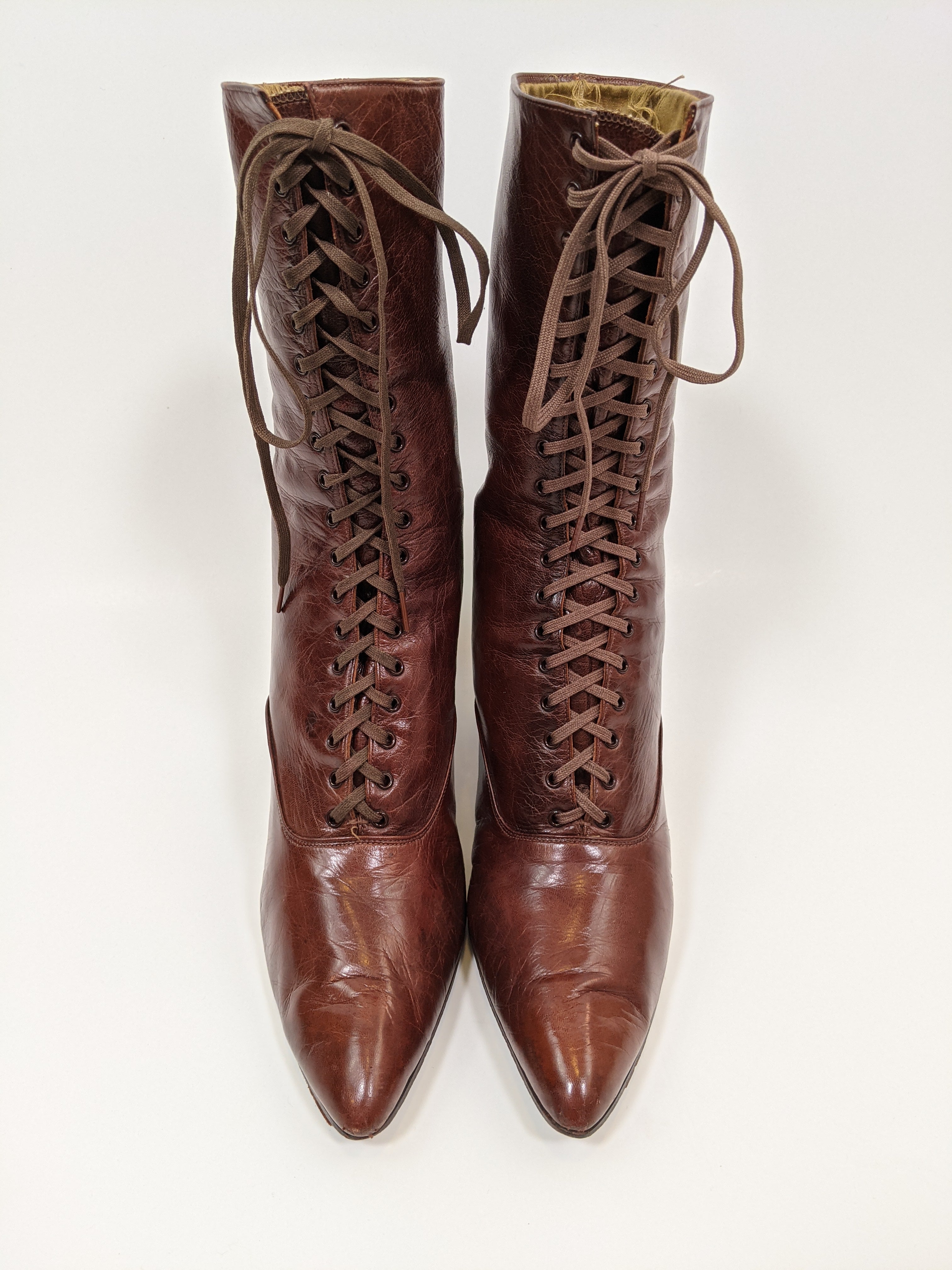 1910s-20s Brown Boots | Approx Sz 7-7.5
