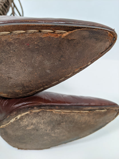 1910s-20s Brown Boots | Approx Sz 7-7.5