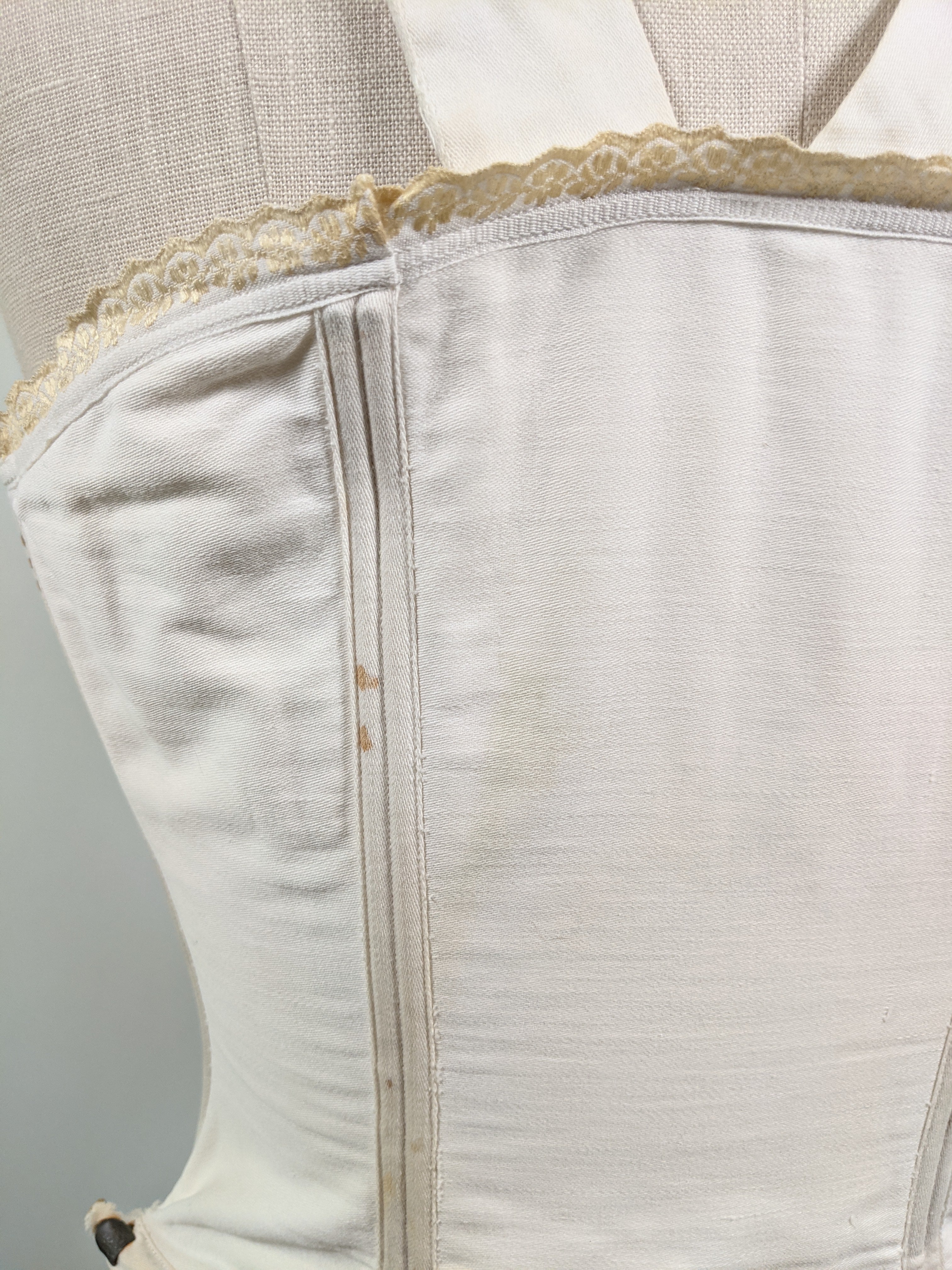 Side Lacing Maternity Corset C. 1890s