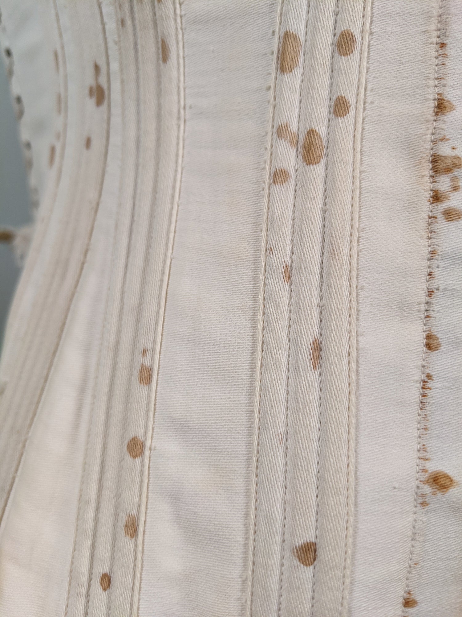Side Lacing Maternity Corset C. 1890s