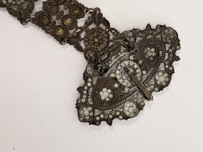 RESERVED | 1890s-1900s Stamped Metal Belt
