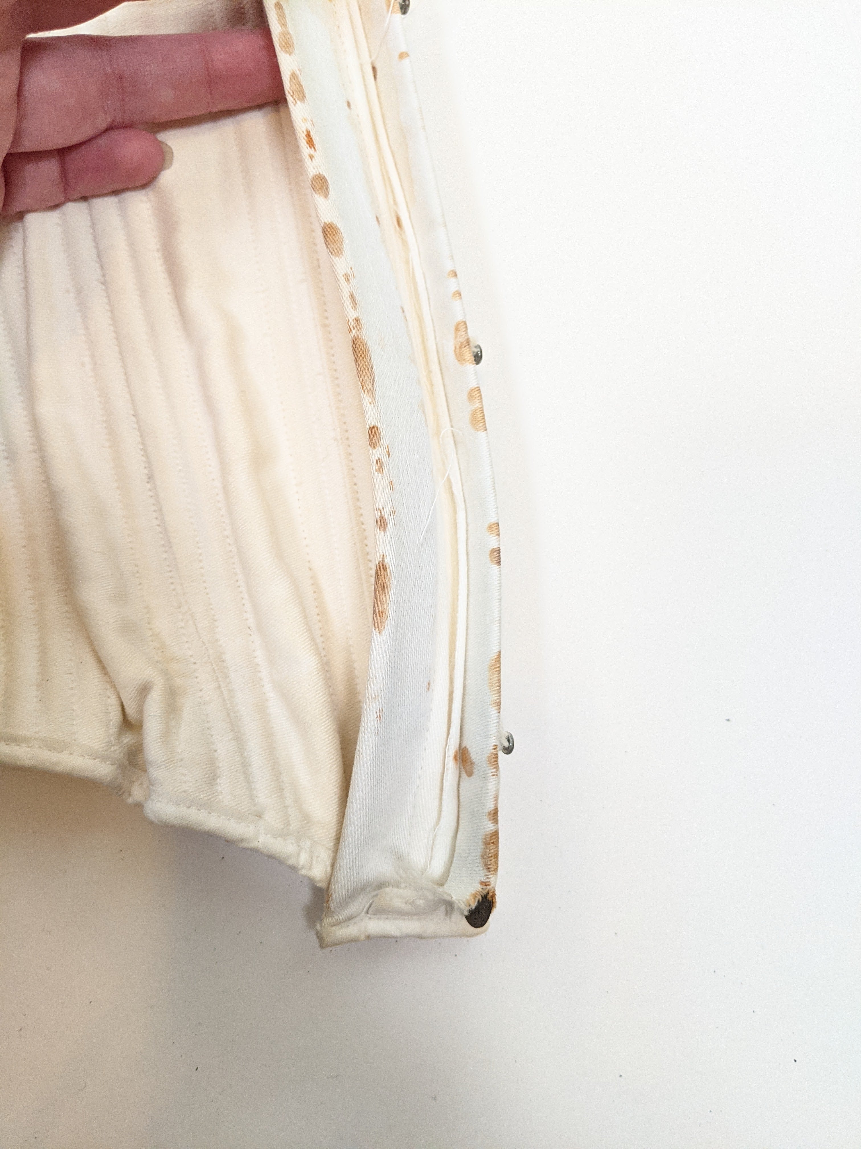 Side Lacing Maternity Corset C. 1890s