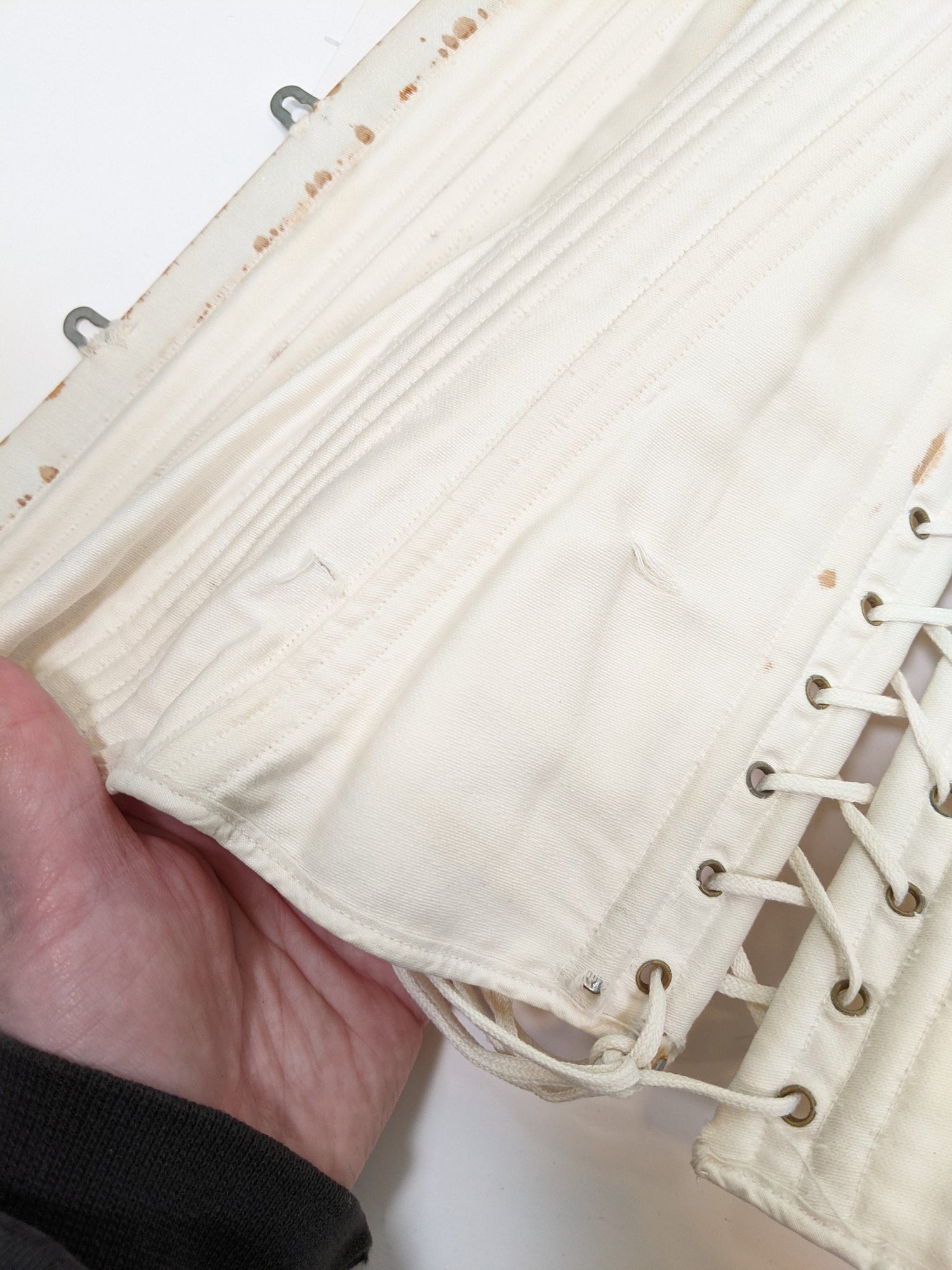 Side Lacing Maternity Corset C. 1890s