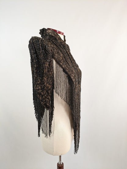 1890s Beaded Mantle | Study/Display Only