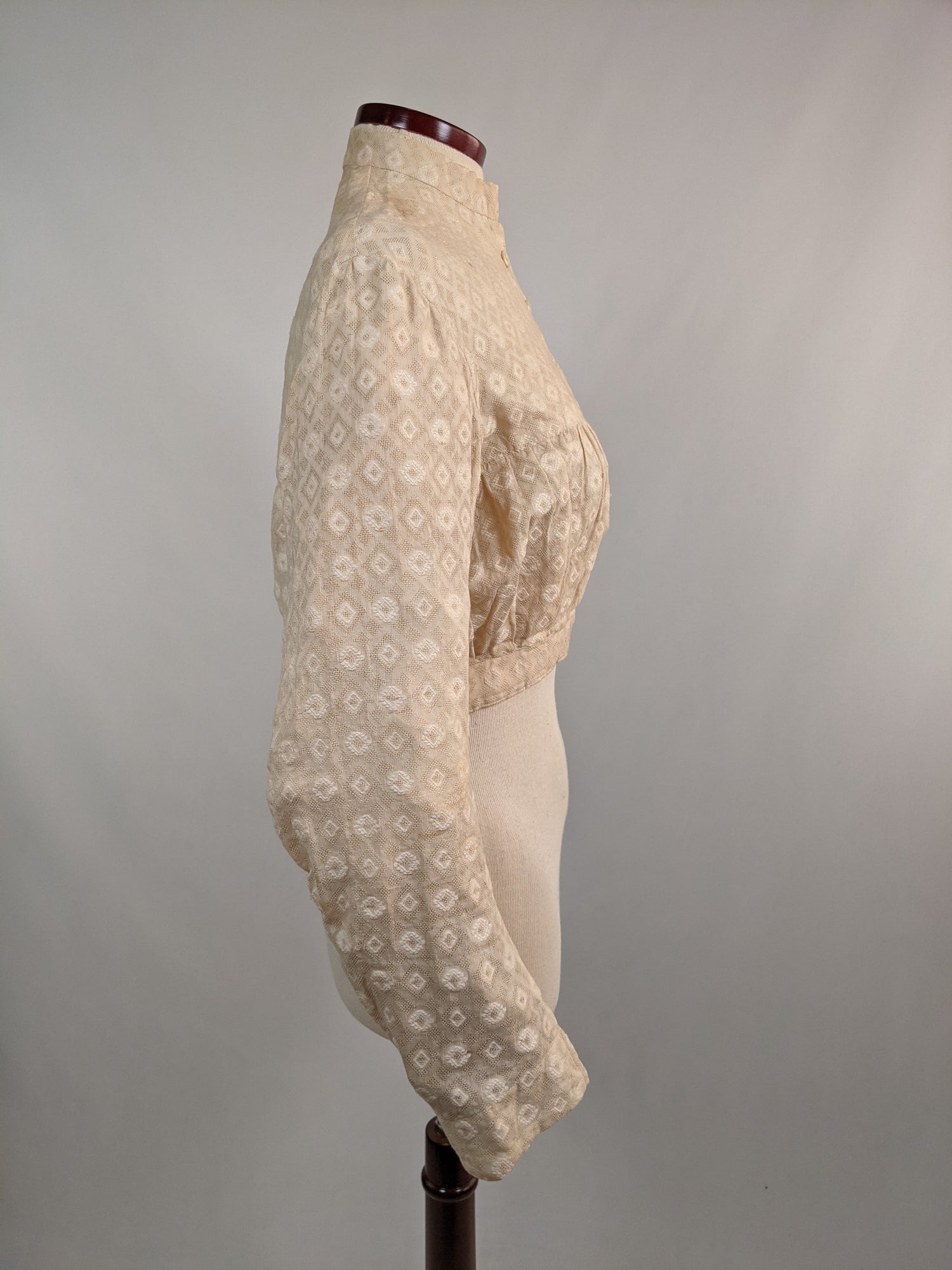 1870s-80s Cotton Shirtwaist