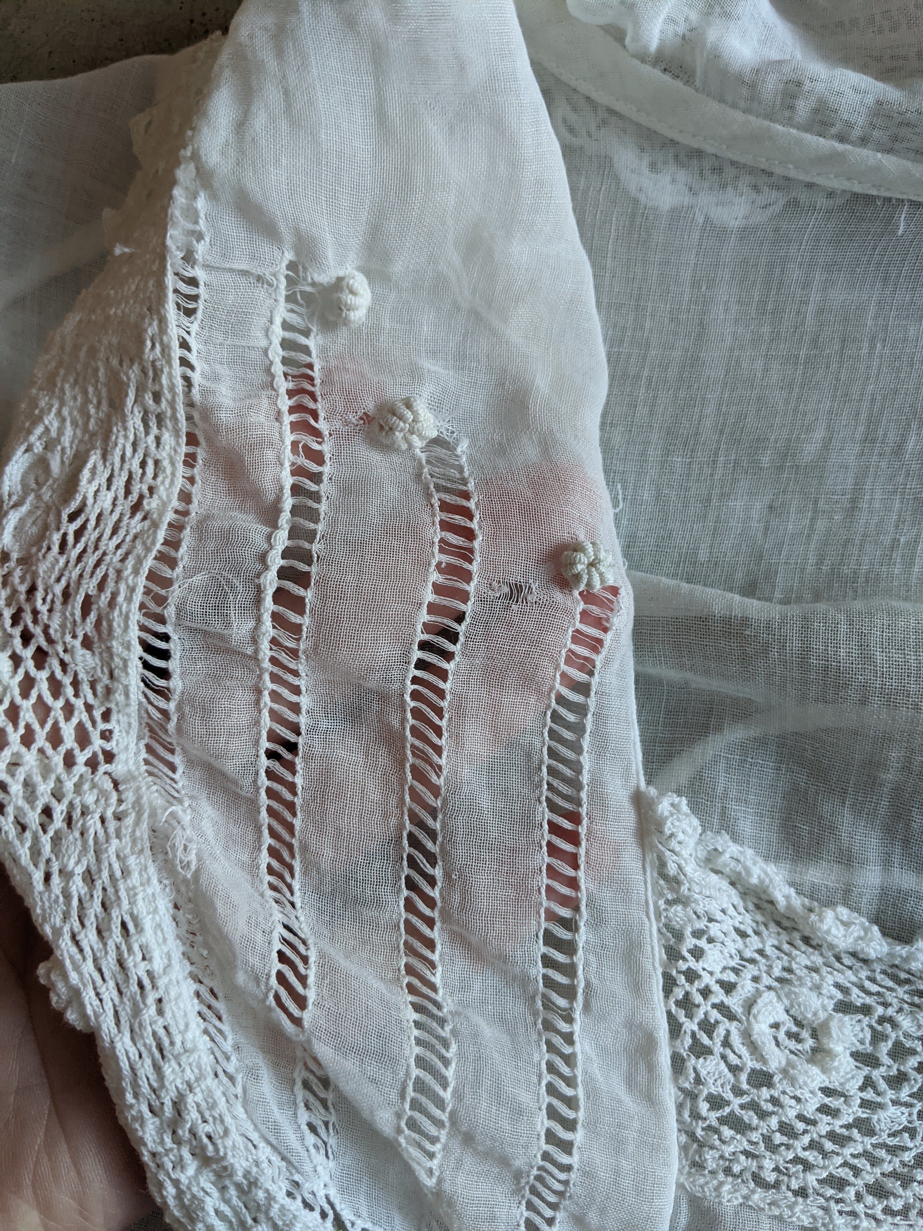 1910s White Cotton Blouse | 
