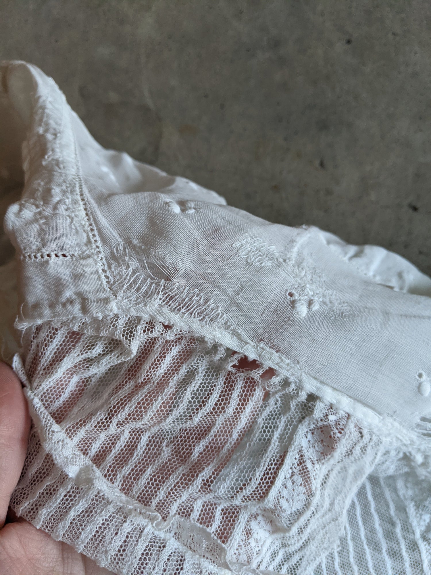 1910s White Cotton Blouse | 