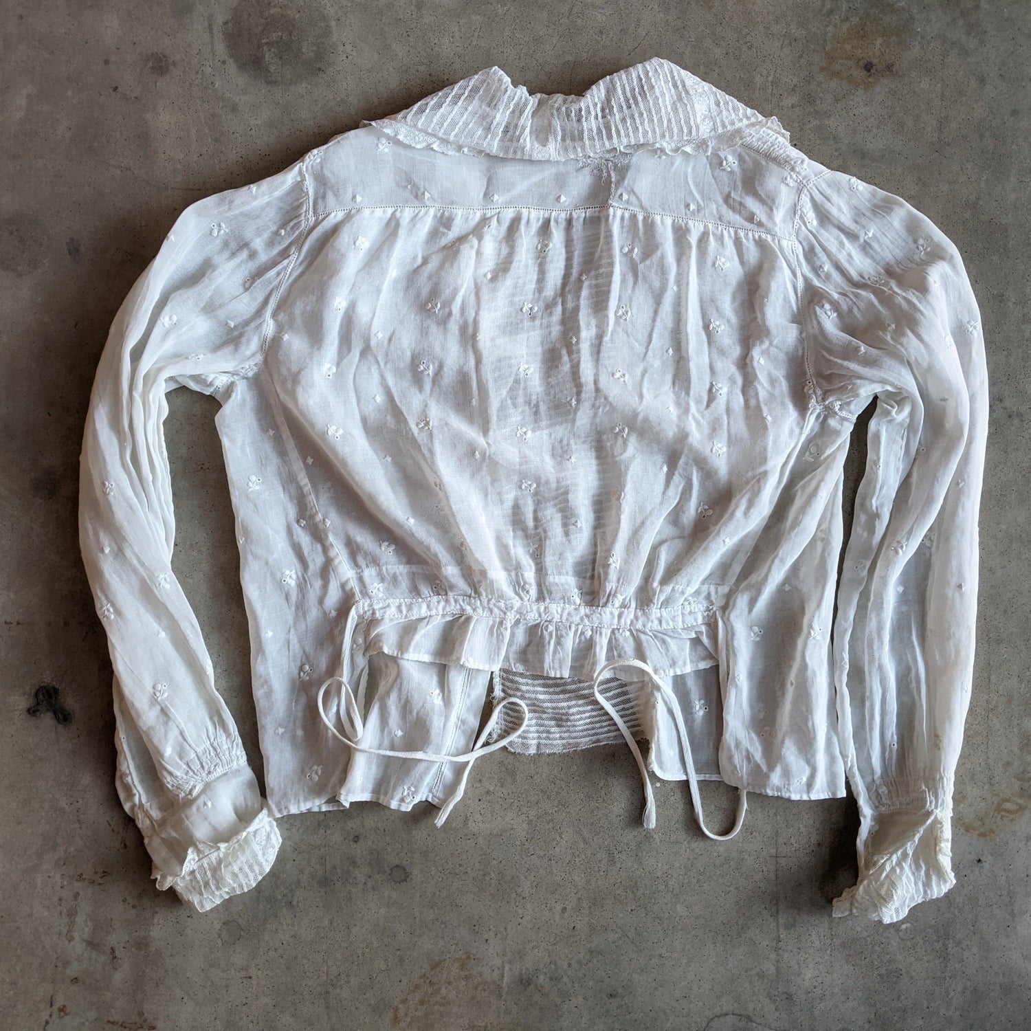 1910s White Cotton Blouse | 