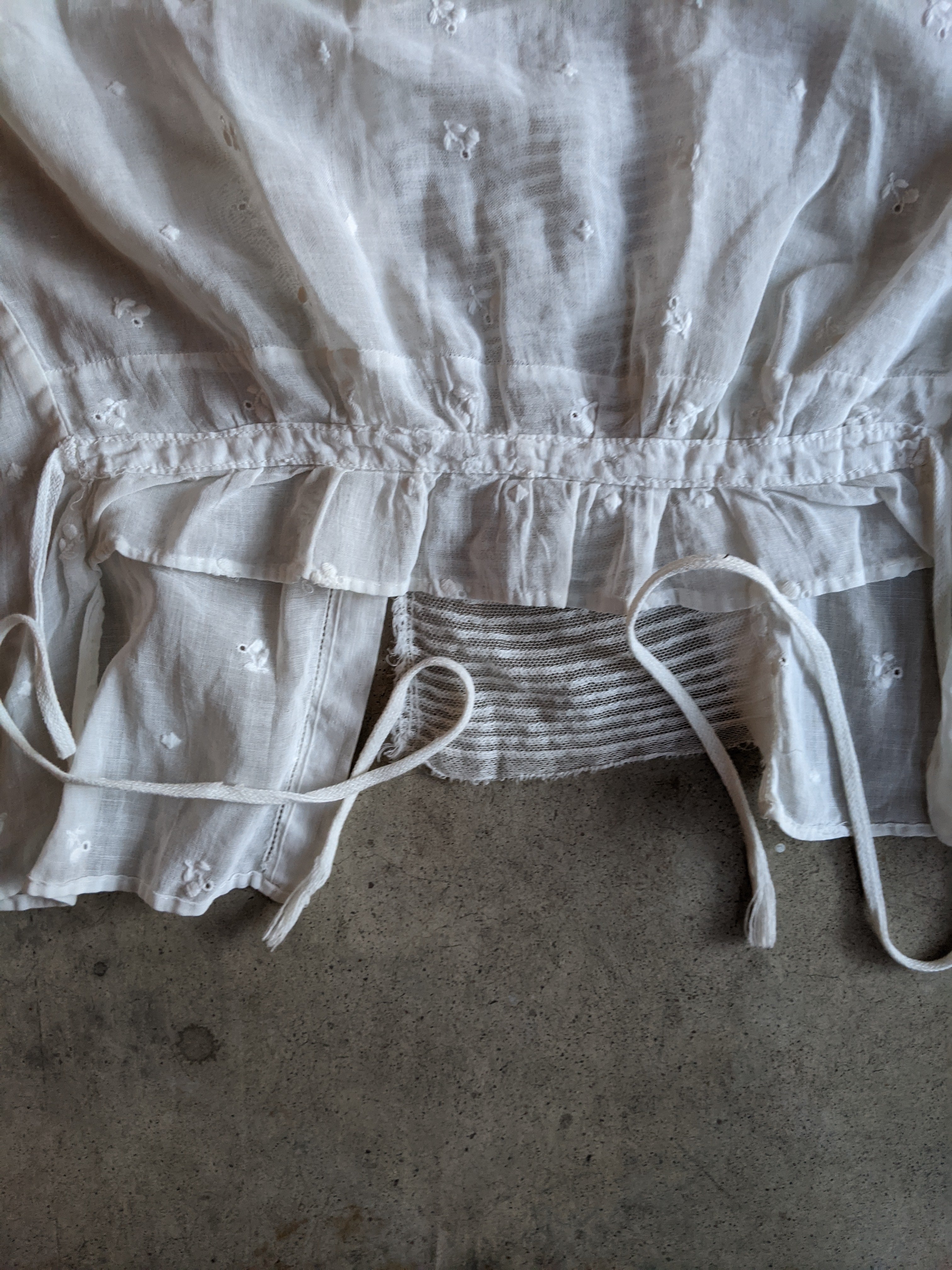 1910s White Cotton Blouse | 