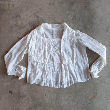 1910s White Cotton Blouse | 