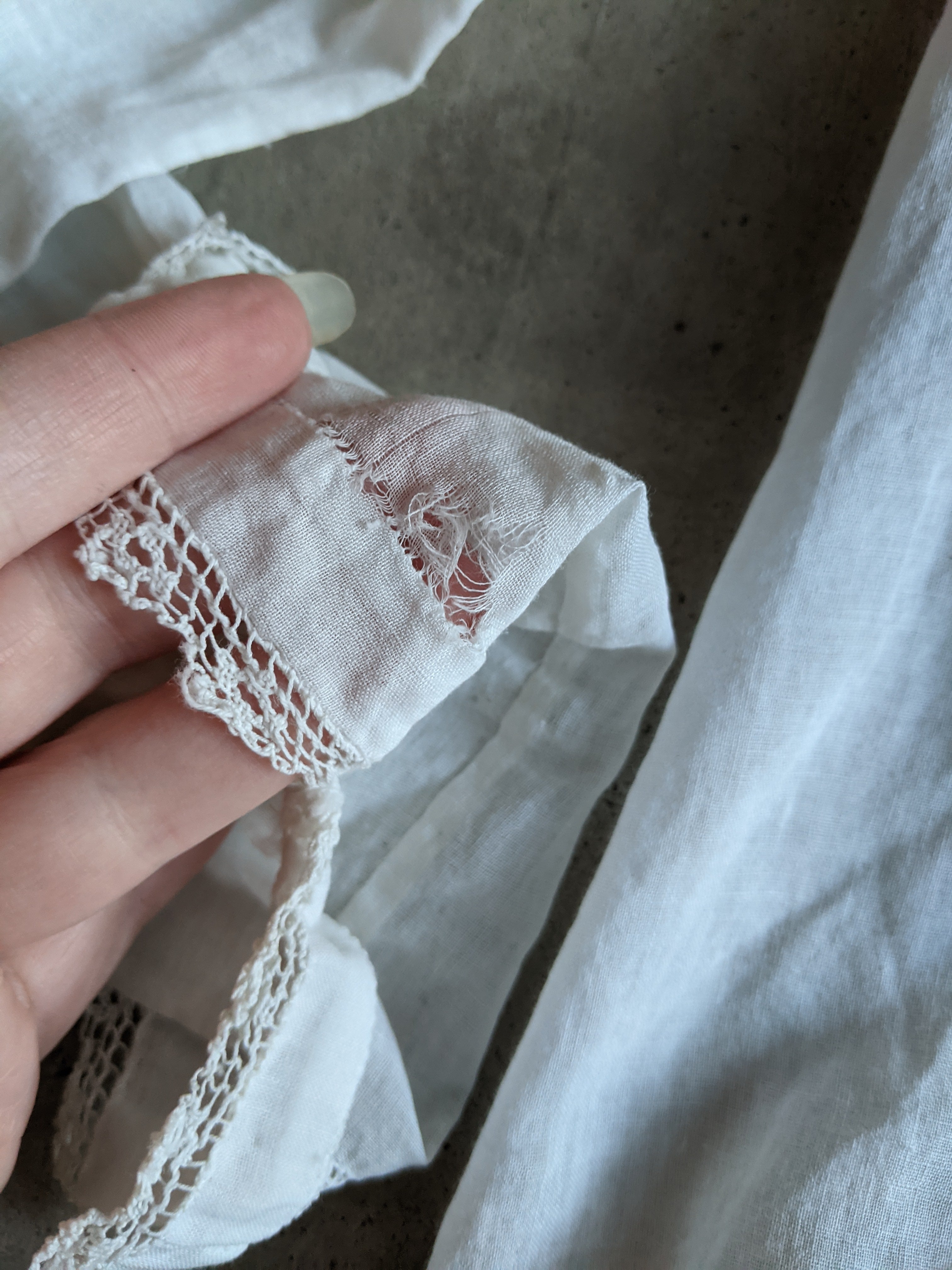 1910s White Cotton Blouse | 