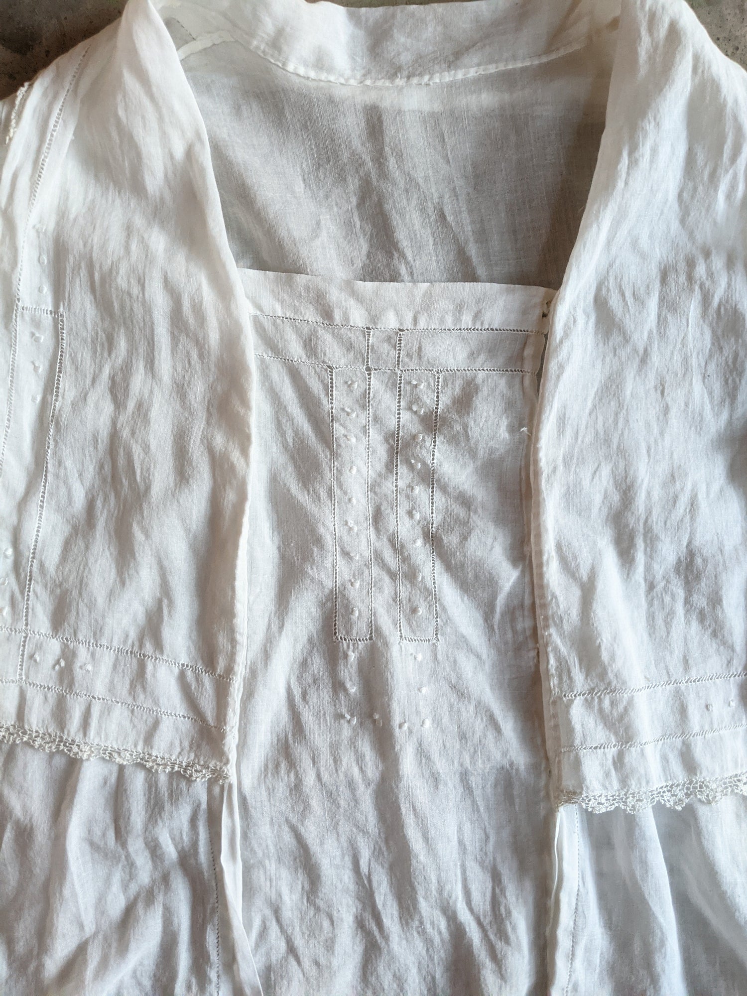 1910s White Cotton Blouse | 