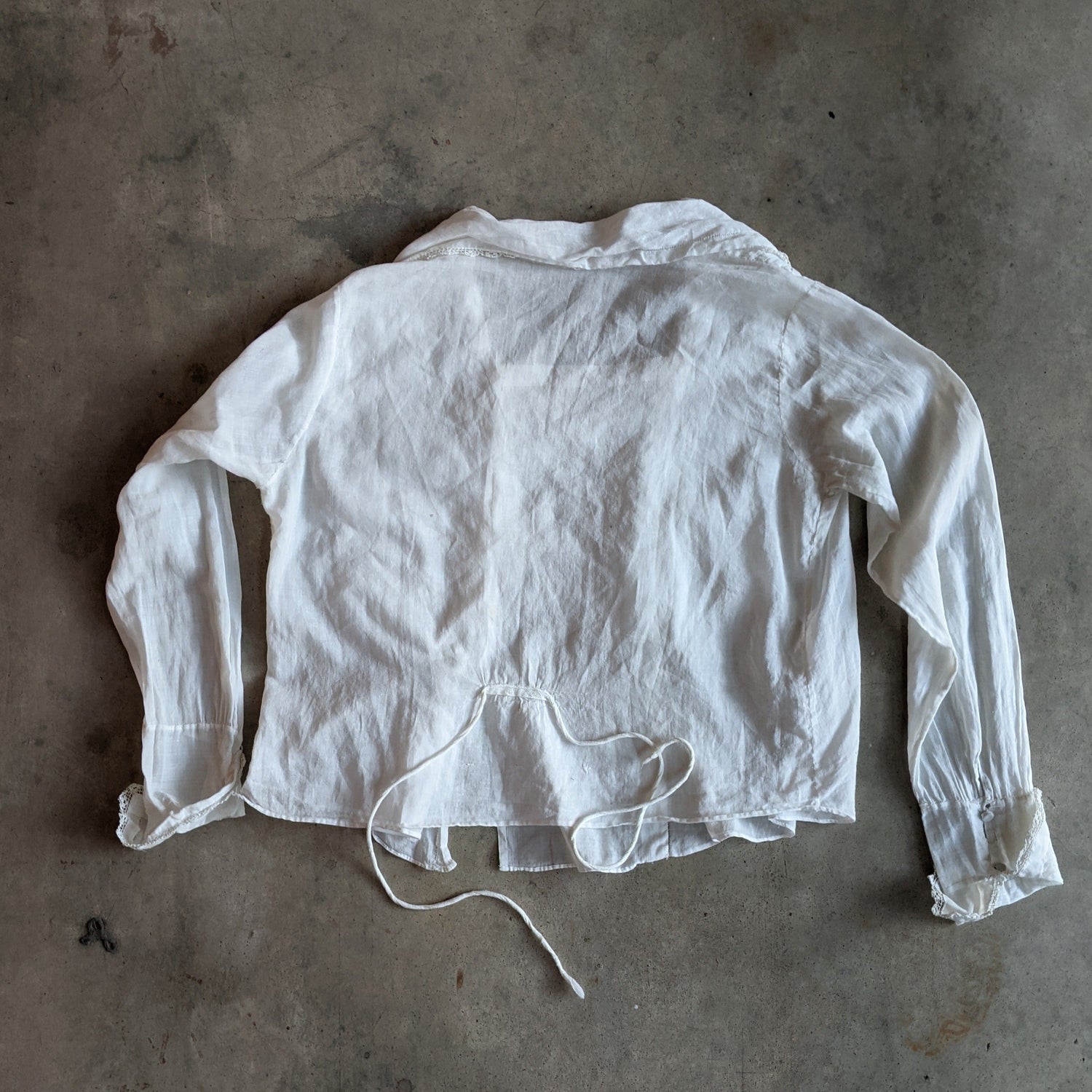 1910s White Cotton Blouse | 