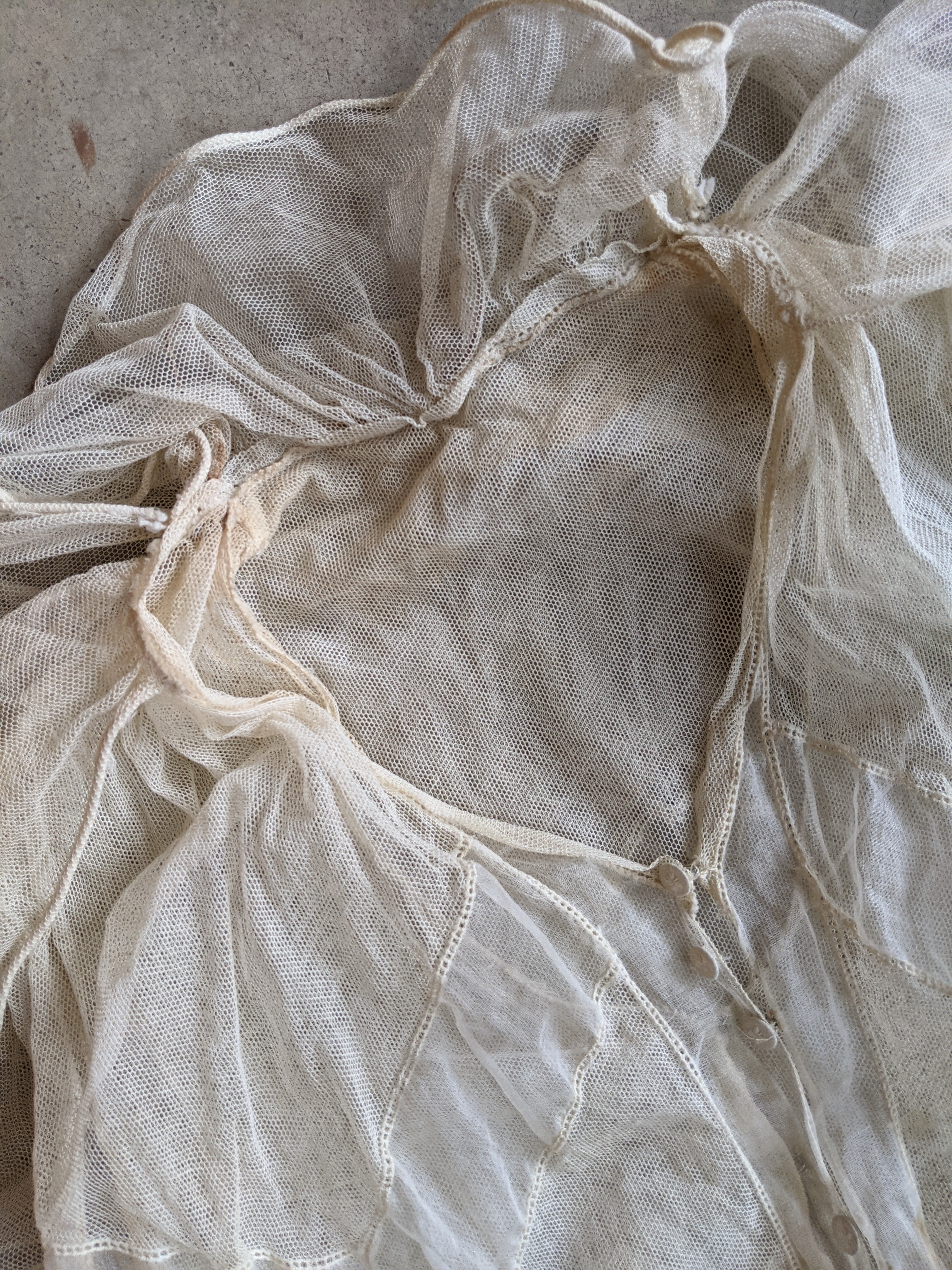 1910s Net Lace Dress