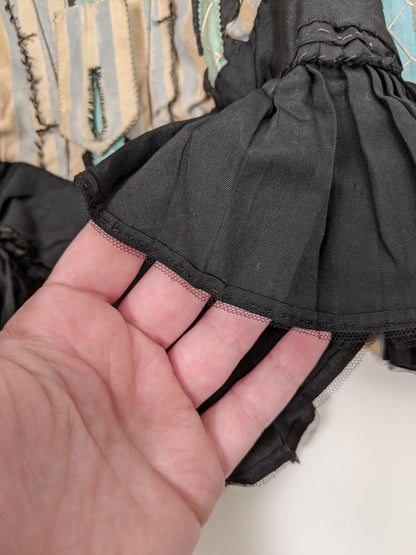1890s Black Bodice XXS