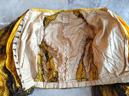 1904-1905 Yellow + Black Silk Bodice