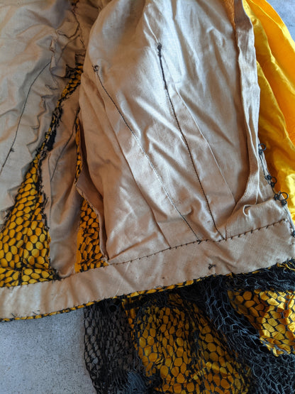 1904-1905 Yellow + Black Silk Bodice