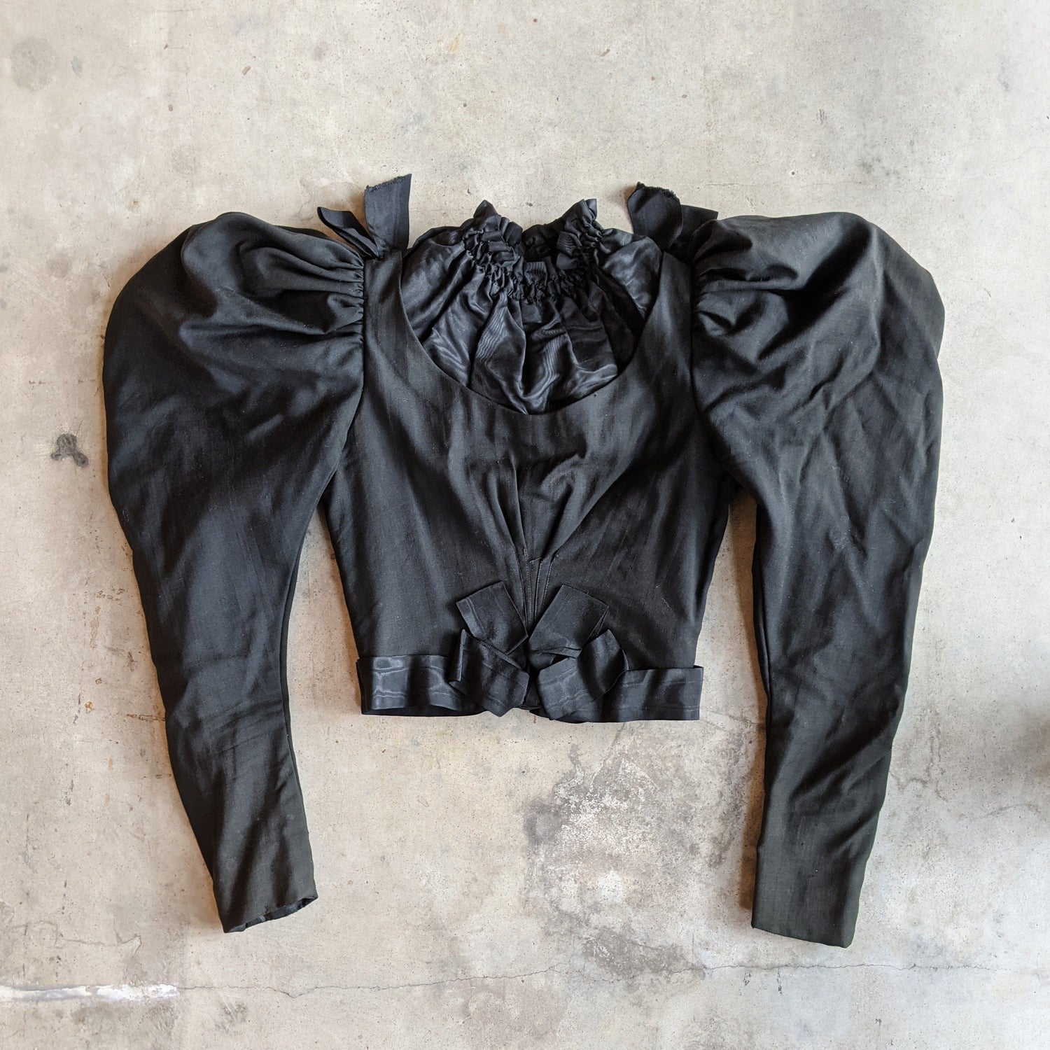 Black 1890s Bodice