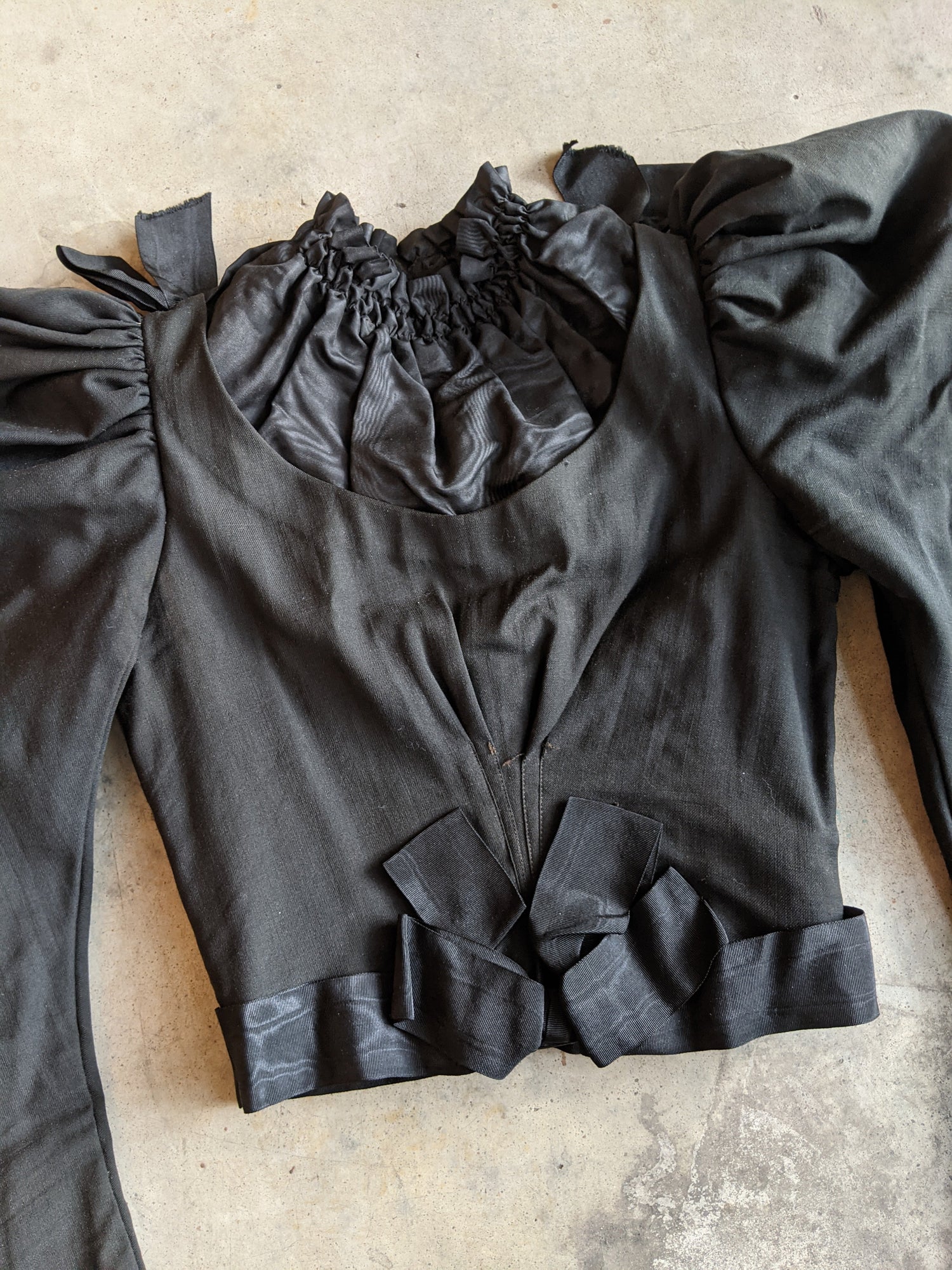 Black 1890s Bodice