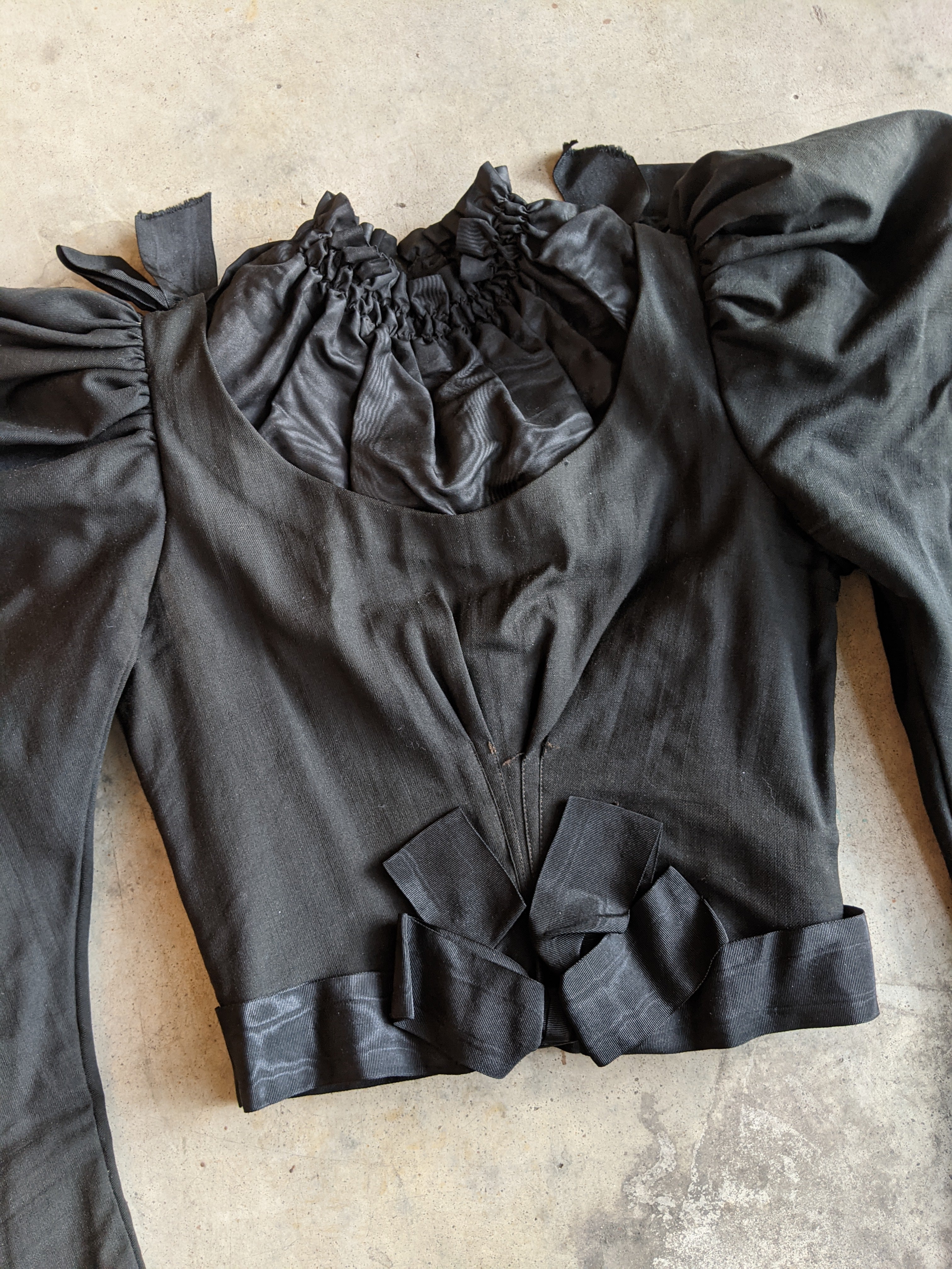 Black 1890s Bodice