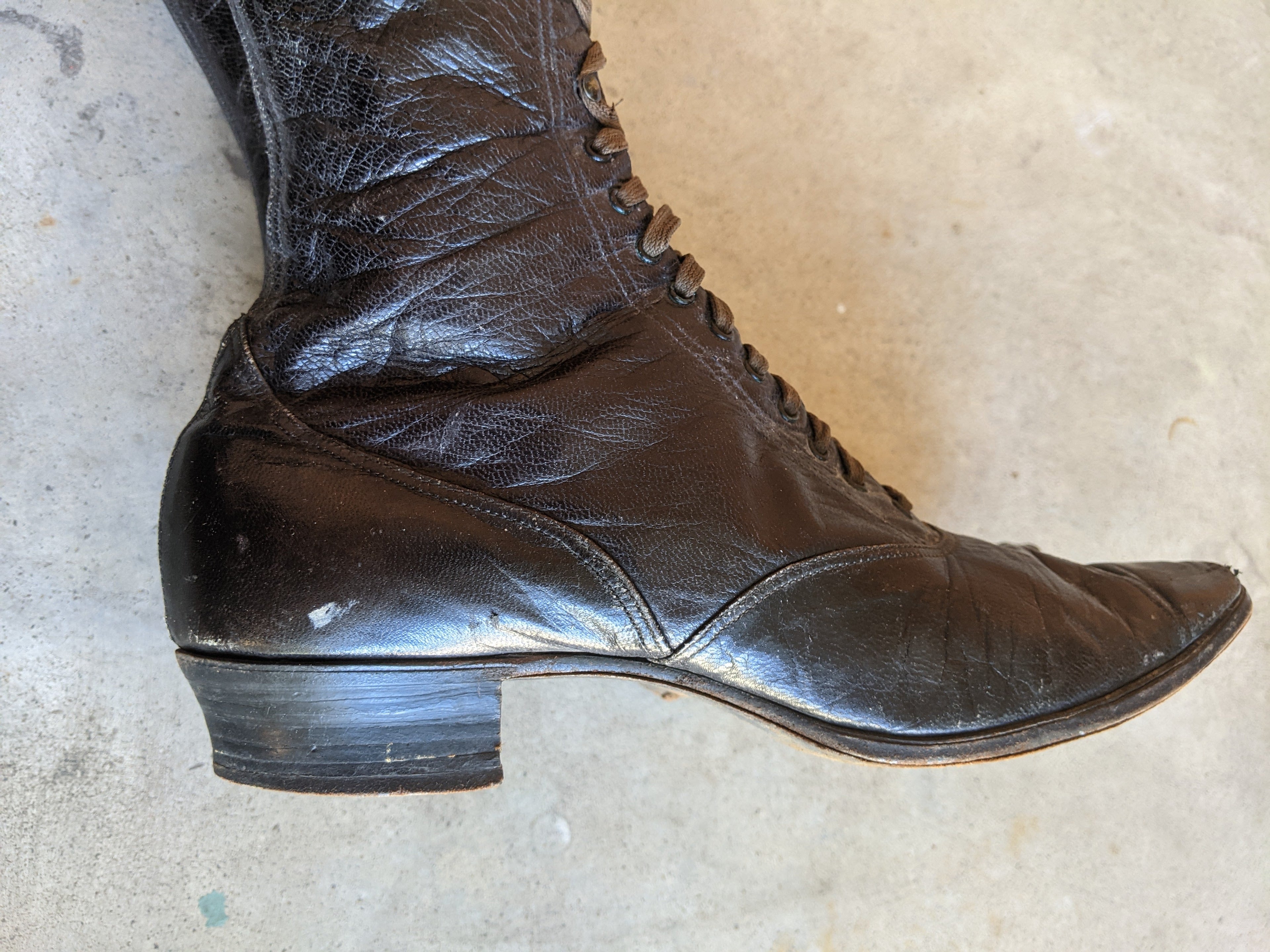 1890s Cycling Boots | Sz 4-5