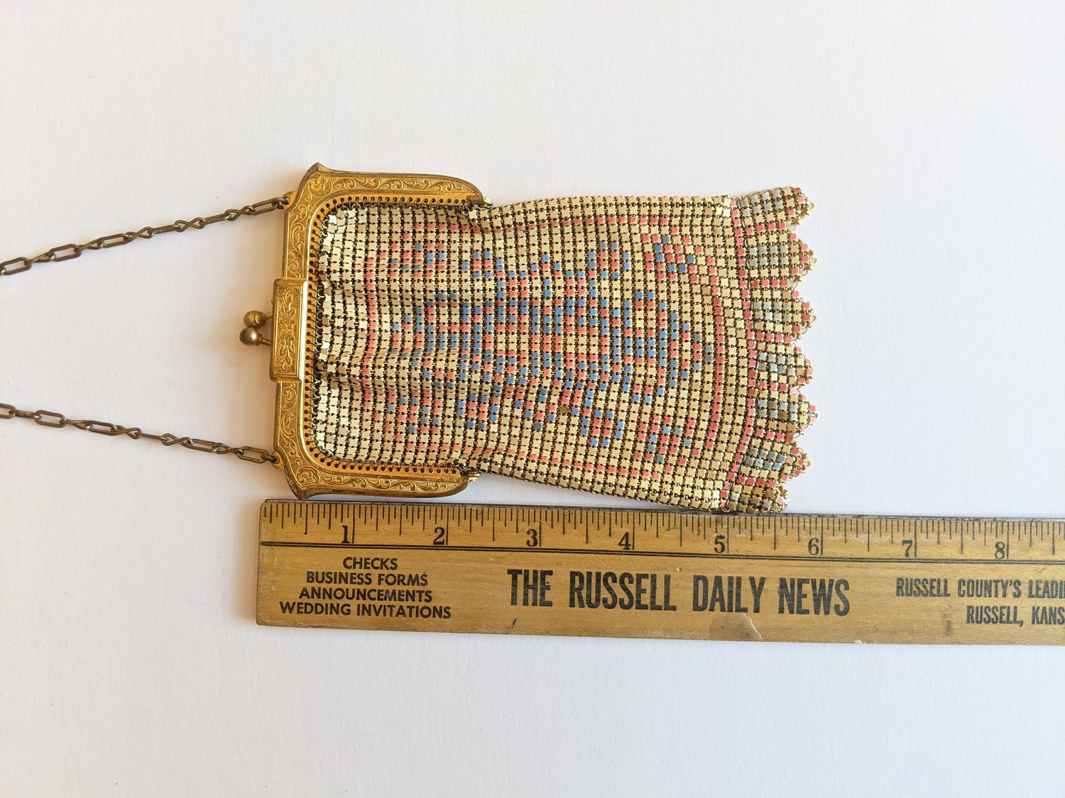 Art Deco Whiting &amp; Davis Enameled Purse