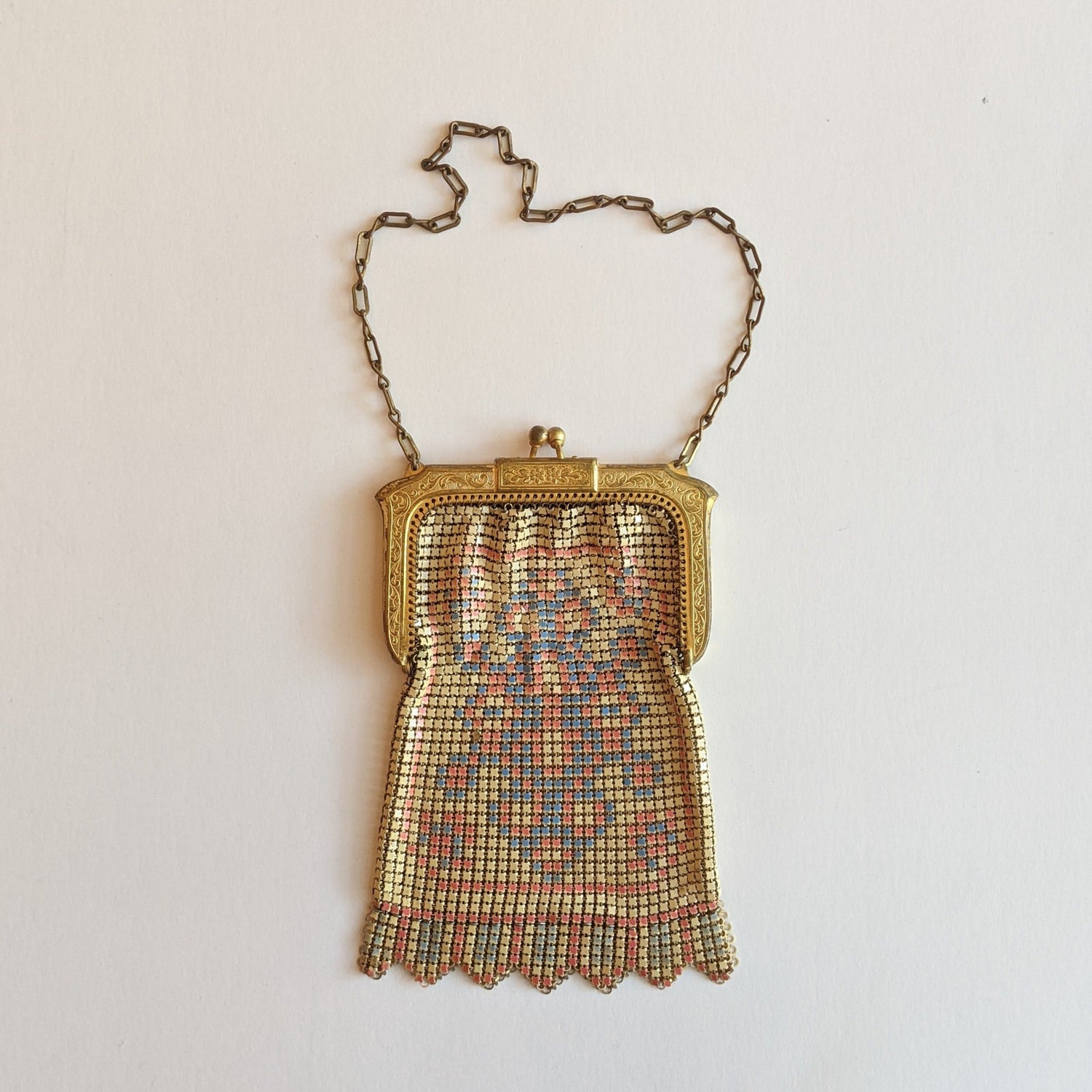 Art Deco Whiting &amp; Davis Enameled Purse