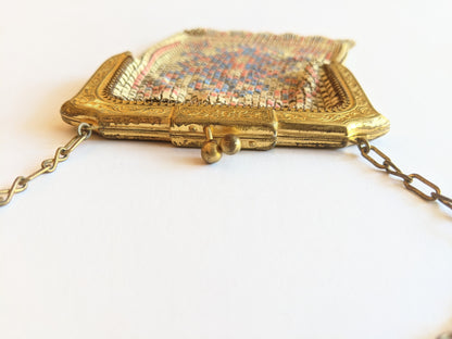 Art Deco Whiting &amp; Davis Enameled Purse