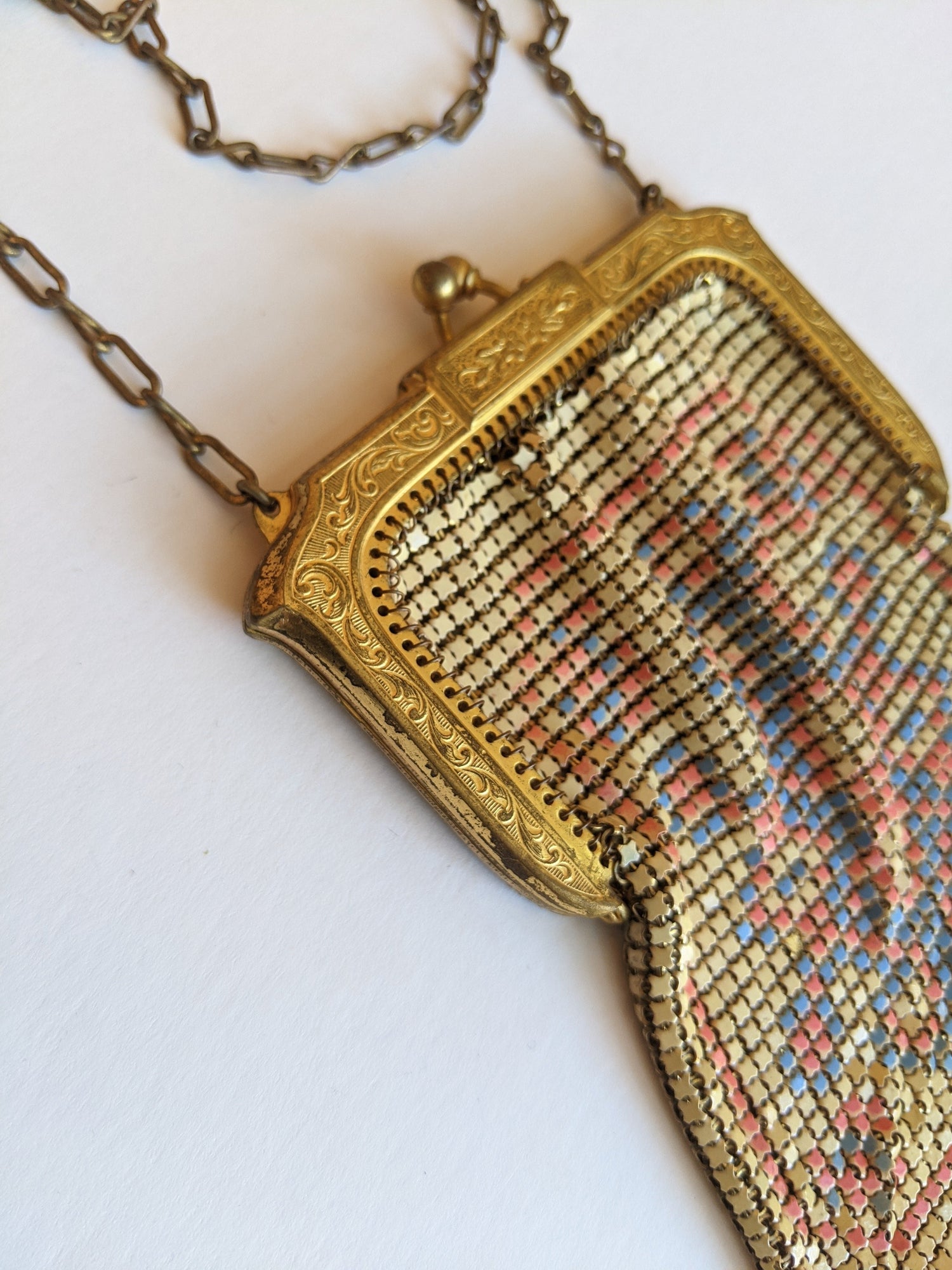 Art Deco Whiting &amp; Davis Enameled Purse