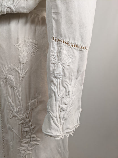 1900s Thistle Linen Dress