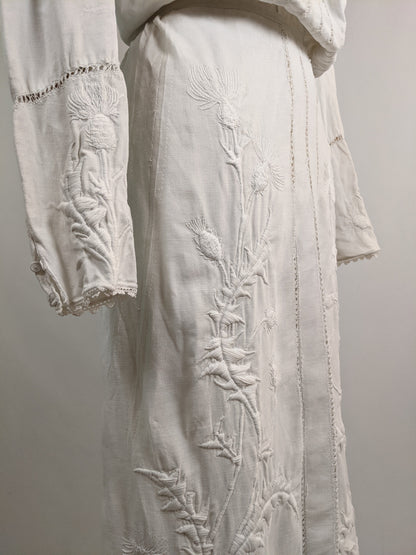 1900s Thistle Linen Dress