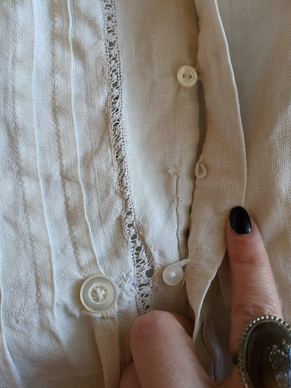 1900s Thistle Linen Dress