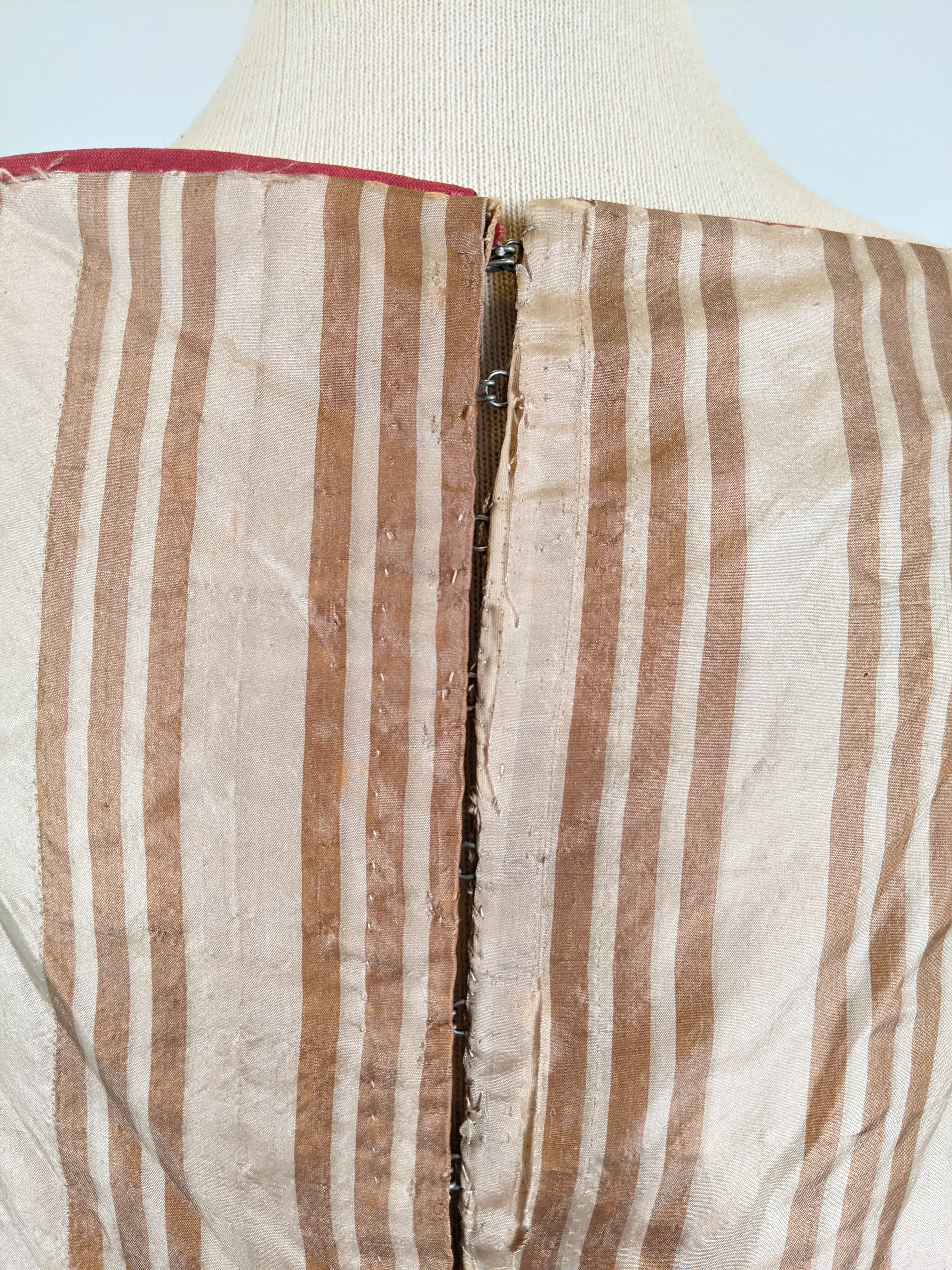 Romantic Era Gold Silk Evening Gown
