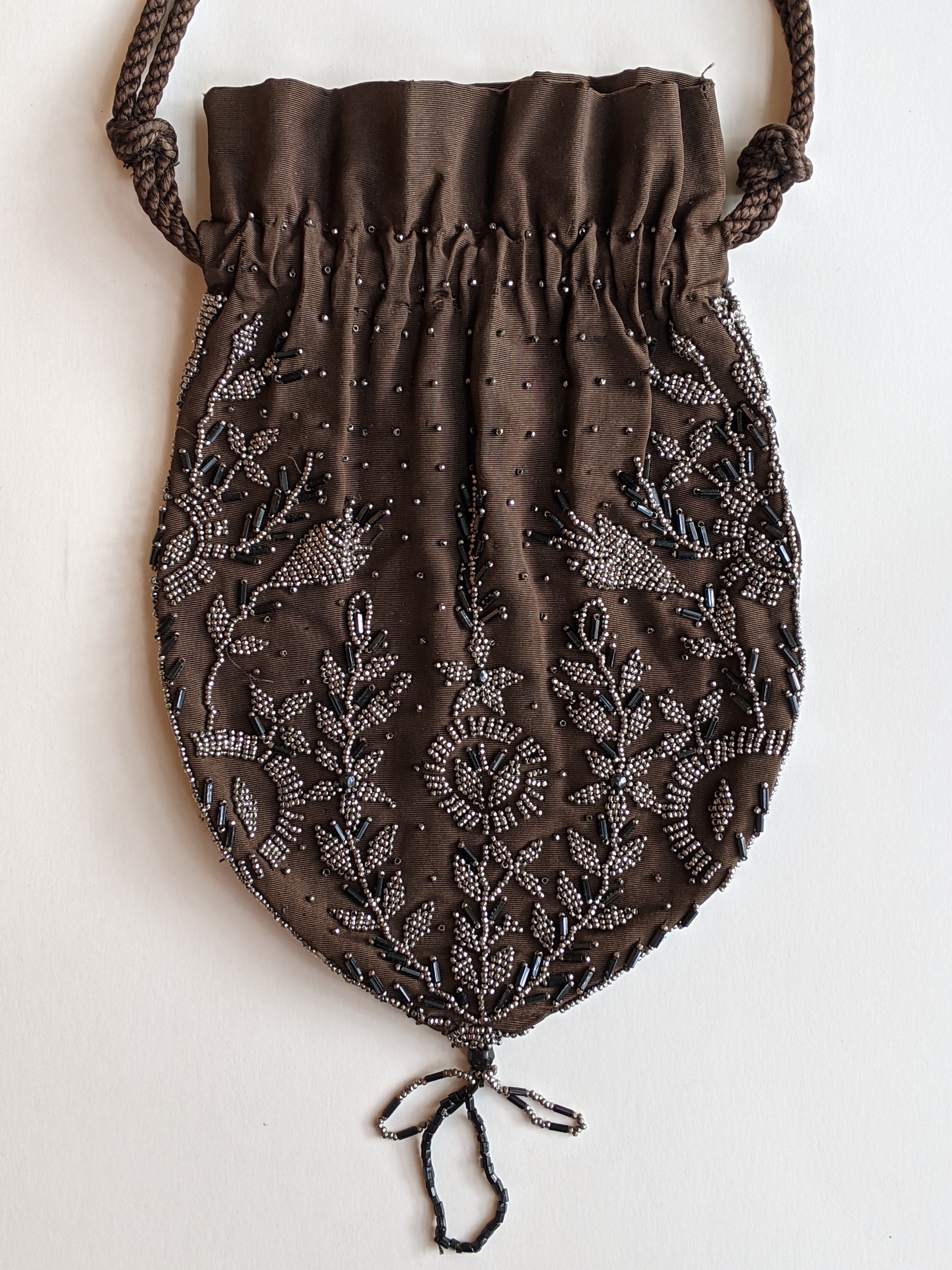 1910s-1920s Cut Steel Beaded Reticule