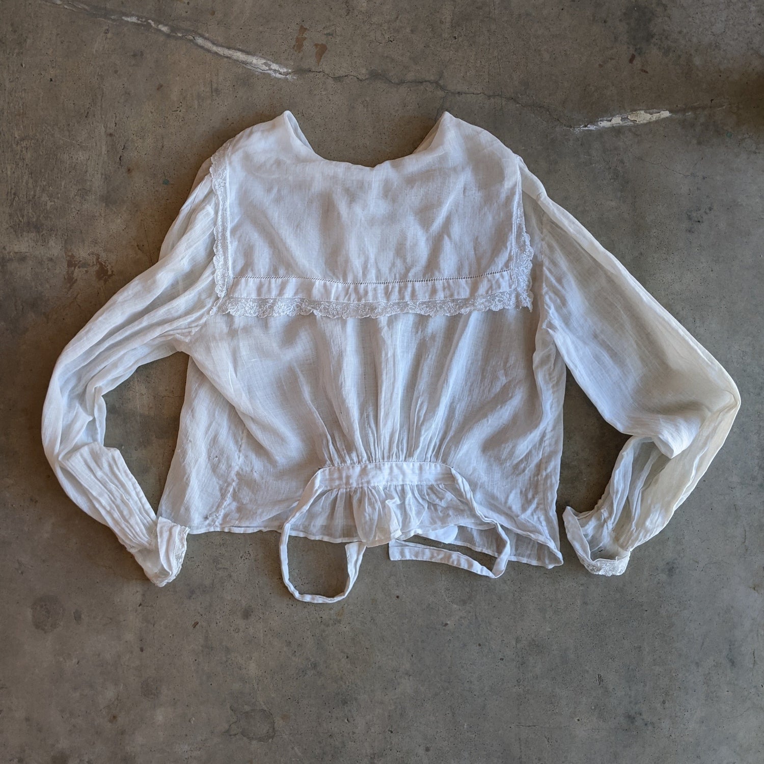 Late 1910s-Early 1920s Cotton Blouse