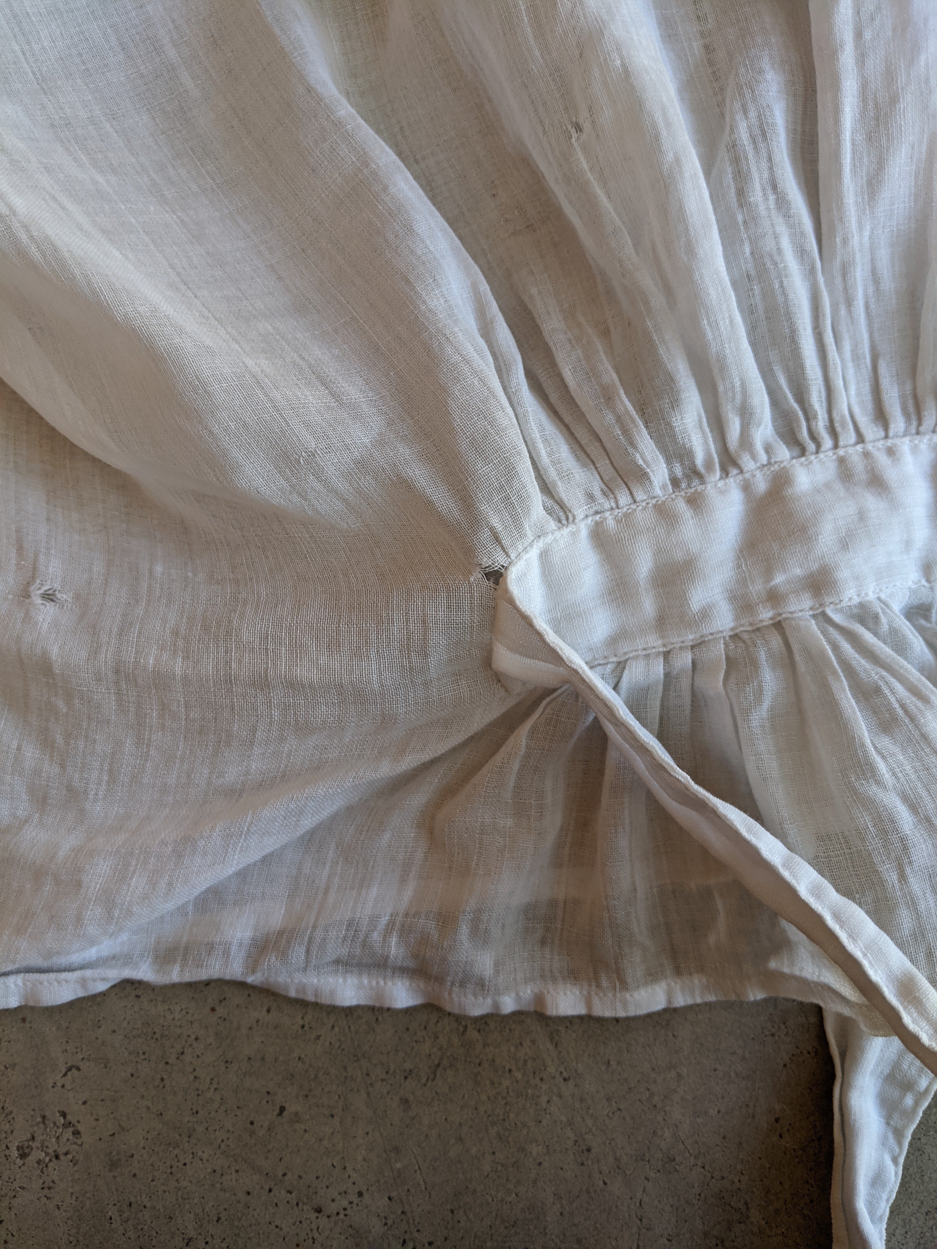 Late 1910s-Early 1920s Cotton Blouse