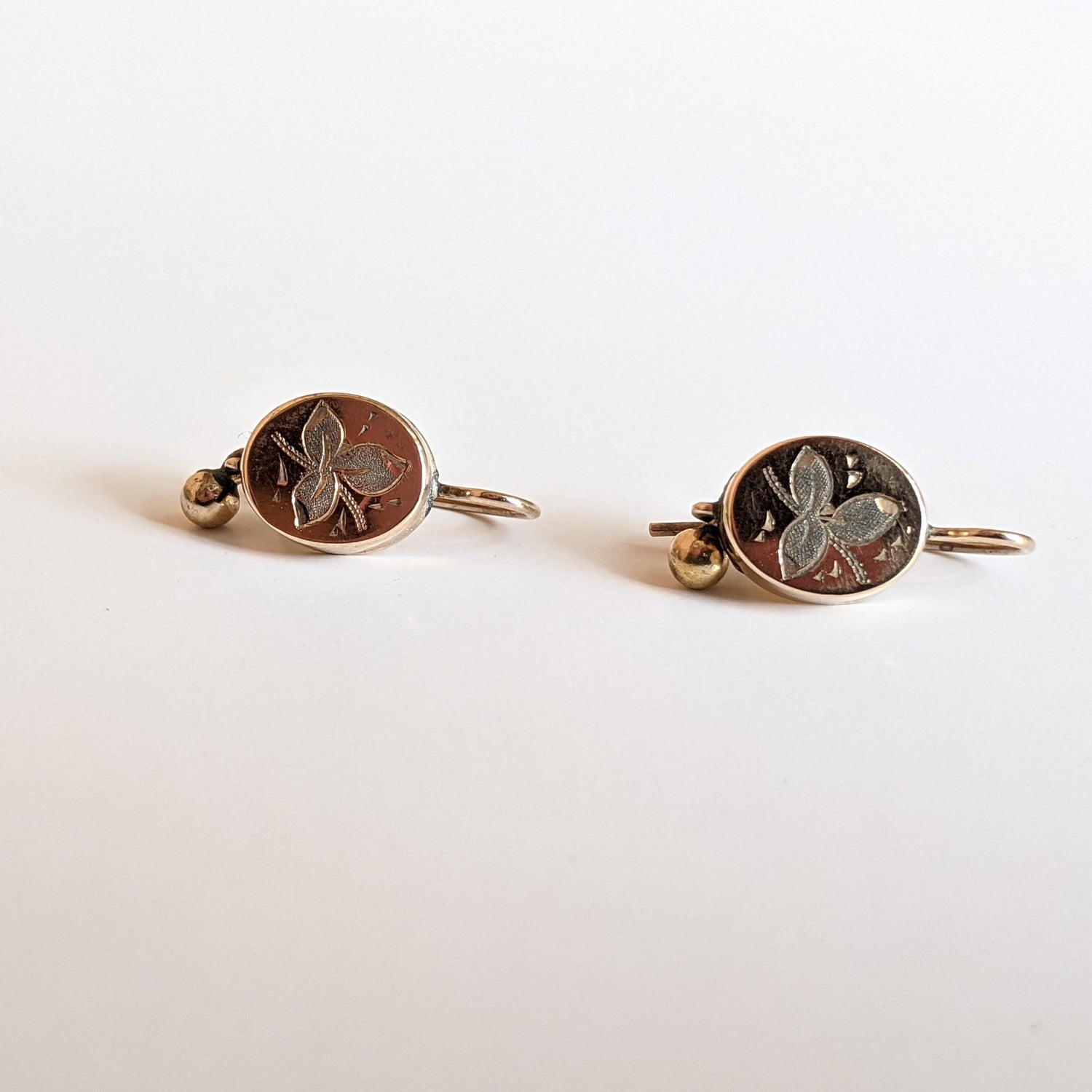 1890s 10k Gold Earrings
