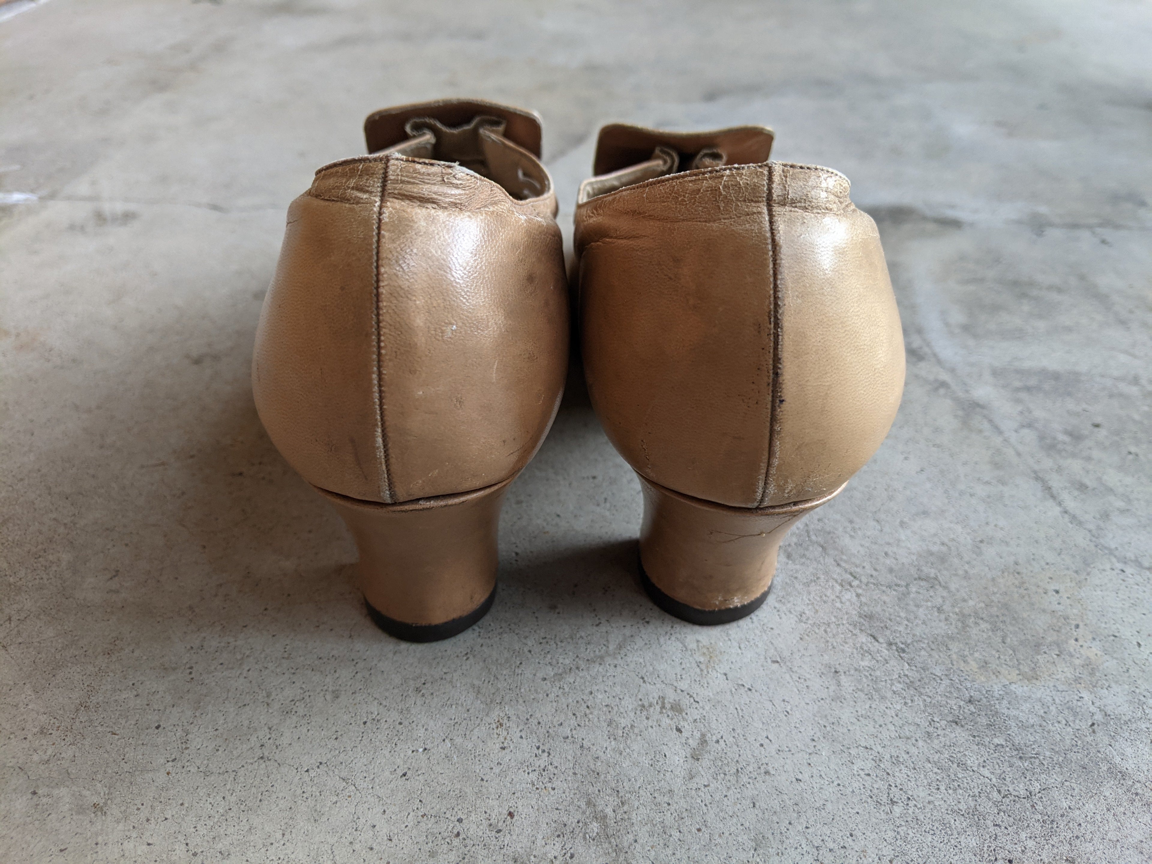 1930s-40s Heeled Shoes | Approx Sz 6.5-7