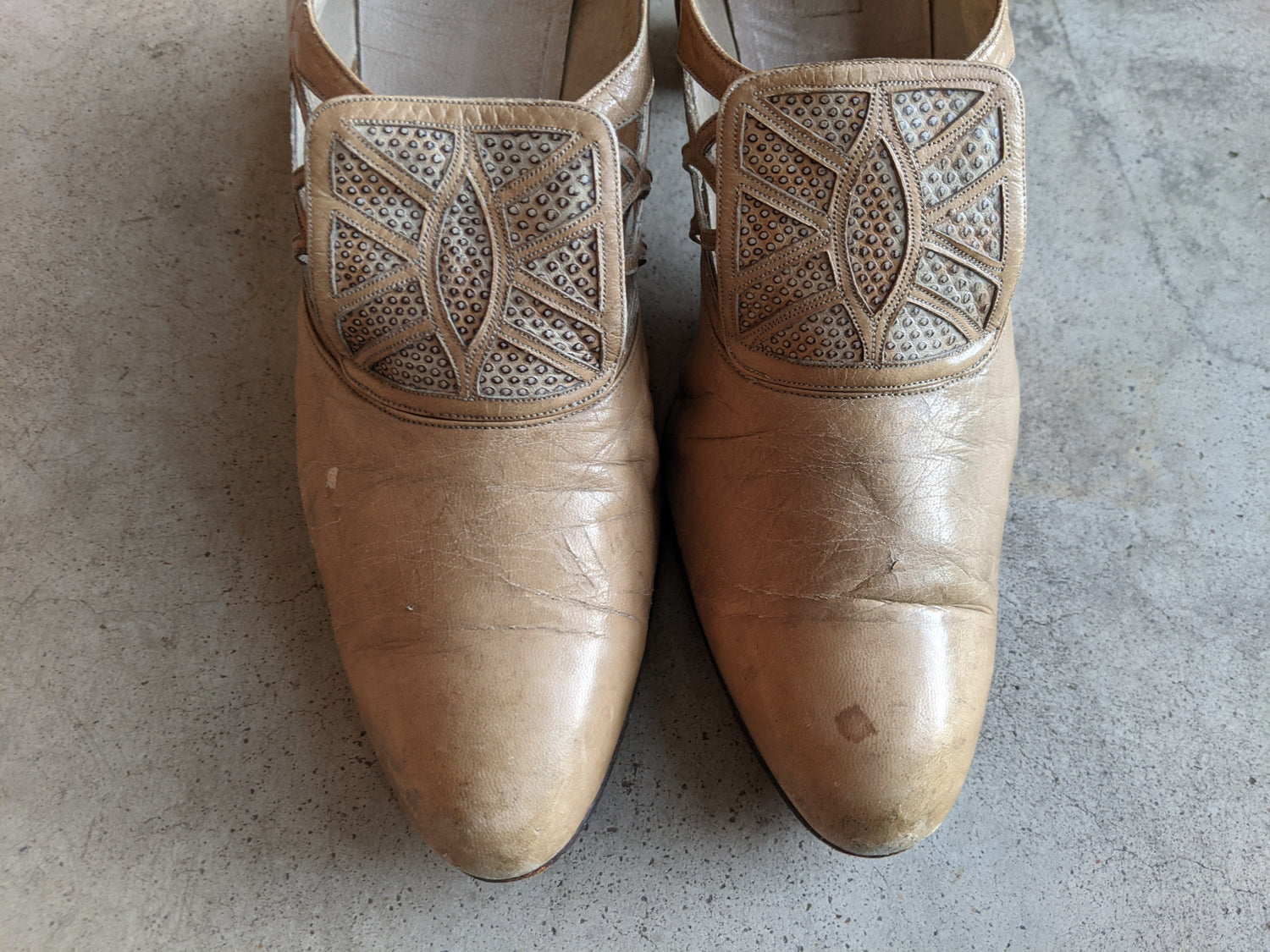 1930s-40s Heeled Shoes | Approx Sz 6.5-7