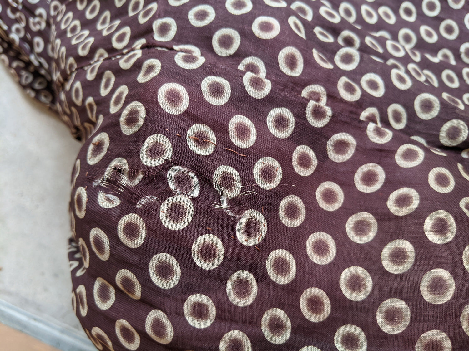1840s-50s Printed Cotton Dress