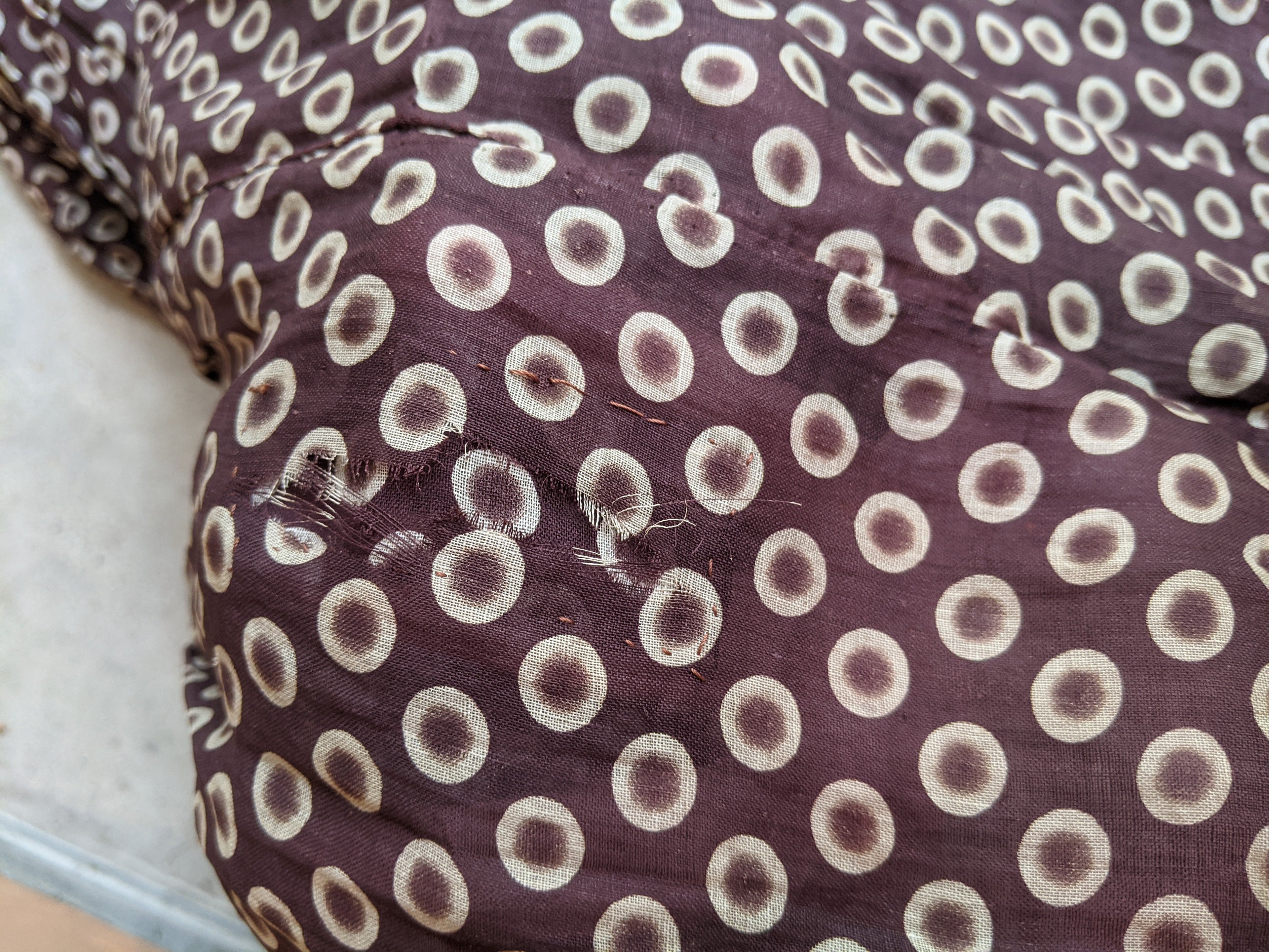 1840s-50s Printed Cotton Dress