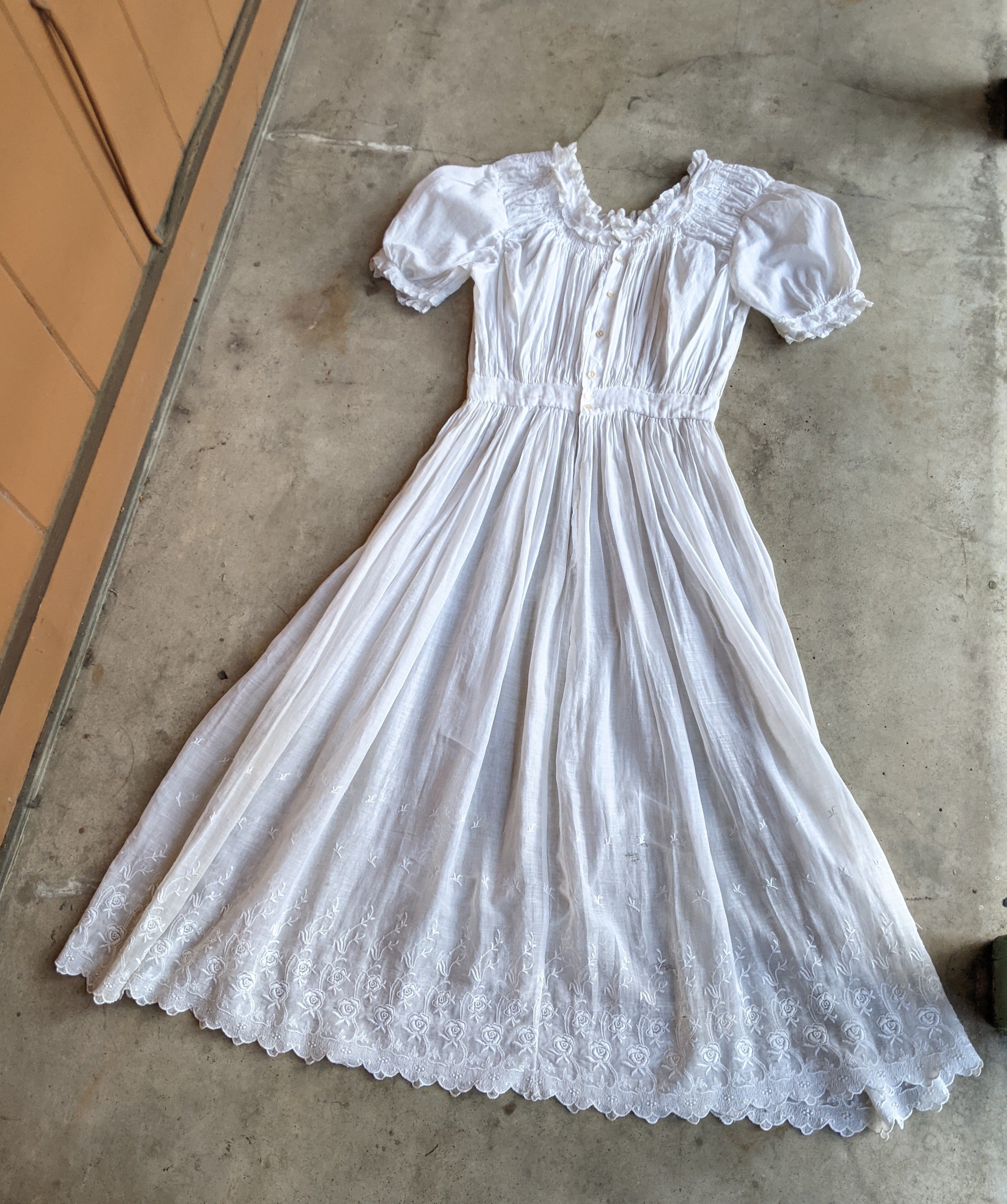 1910s Cotton Dress