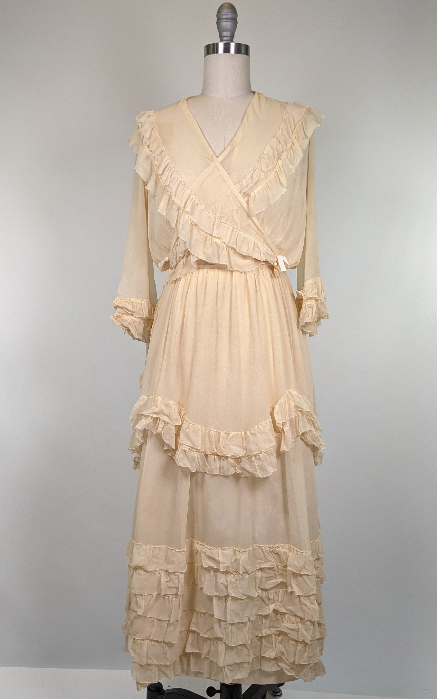 1910s Silk Chiffon Dress | Study / Display